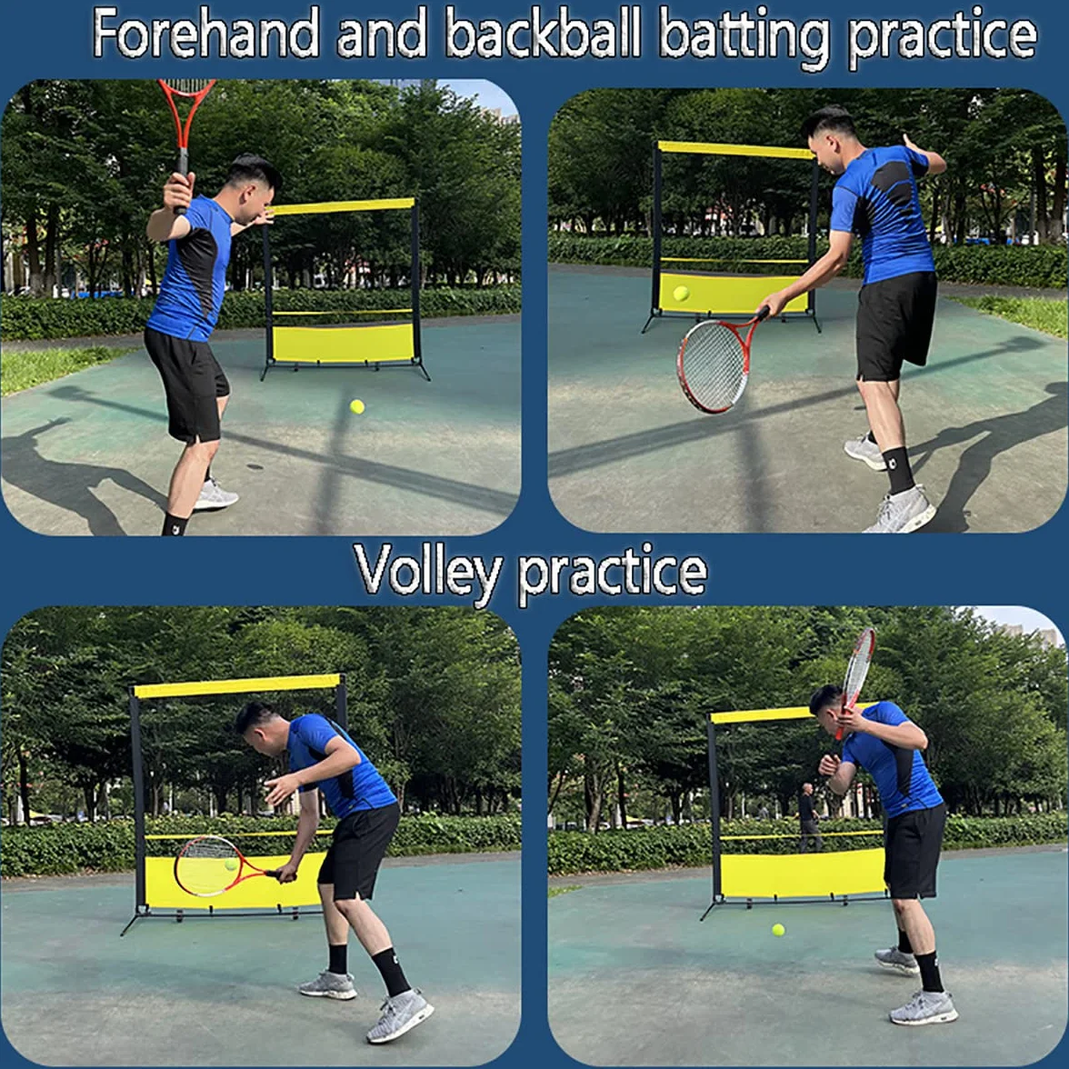 Rete da rimbalzo per tennis portatile 5,9x11,8 piedi allenamento indoor outdoor