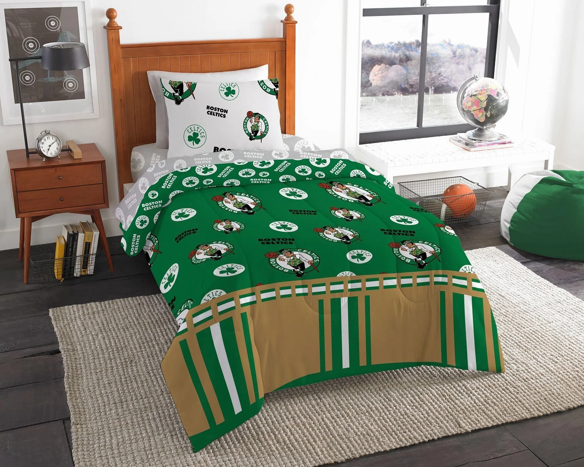 Northwest NBA Boston Celtics Twin Bed in a Bag Set 162.6 x 218.4 cm