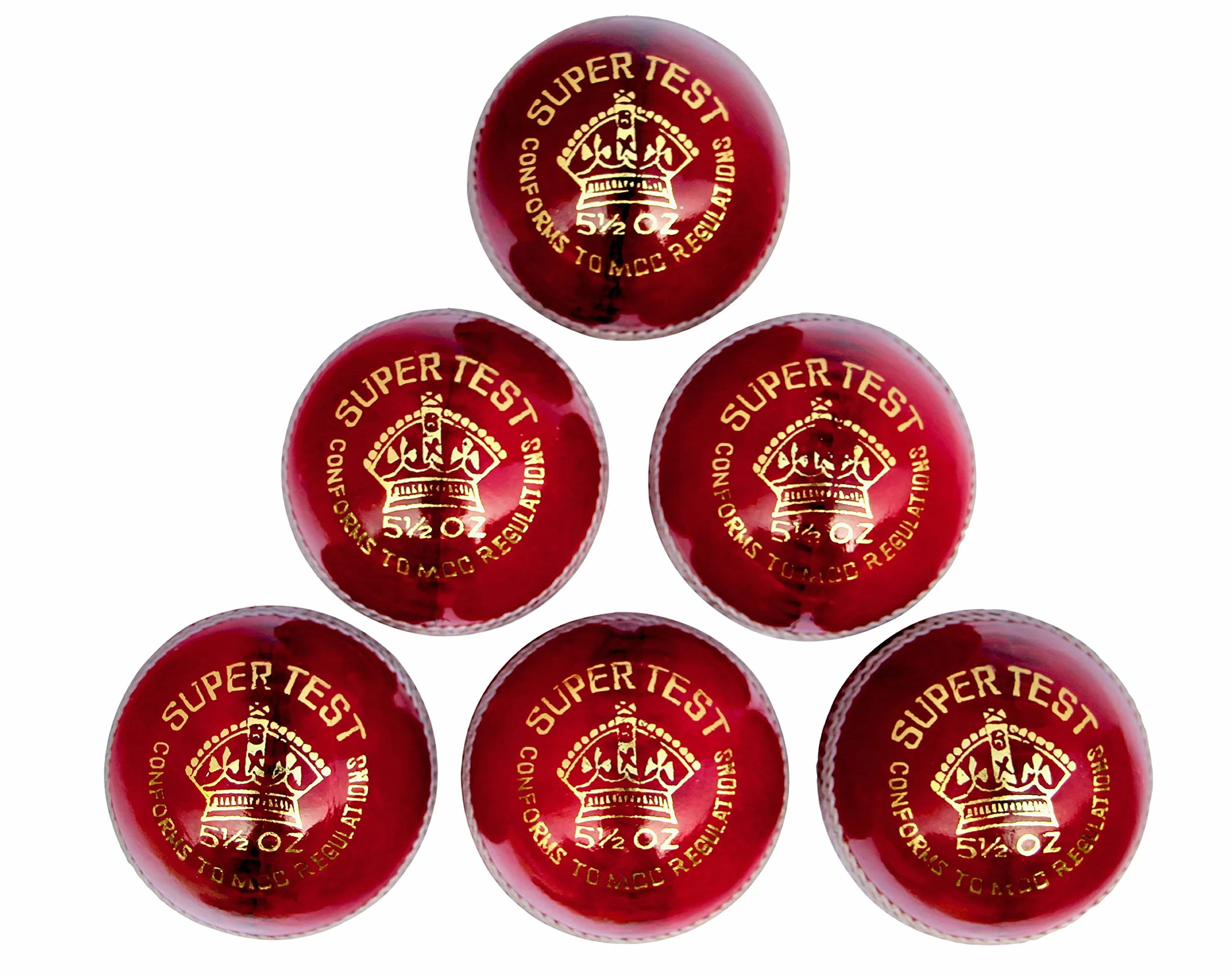 Palline da cricket Premium, confezione da 6