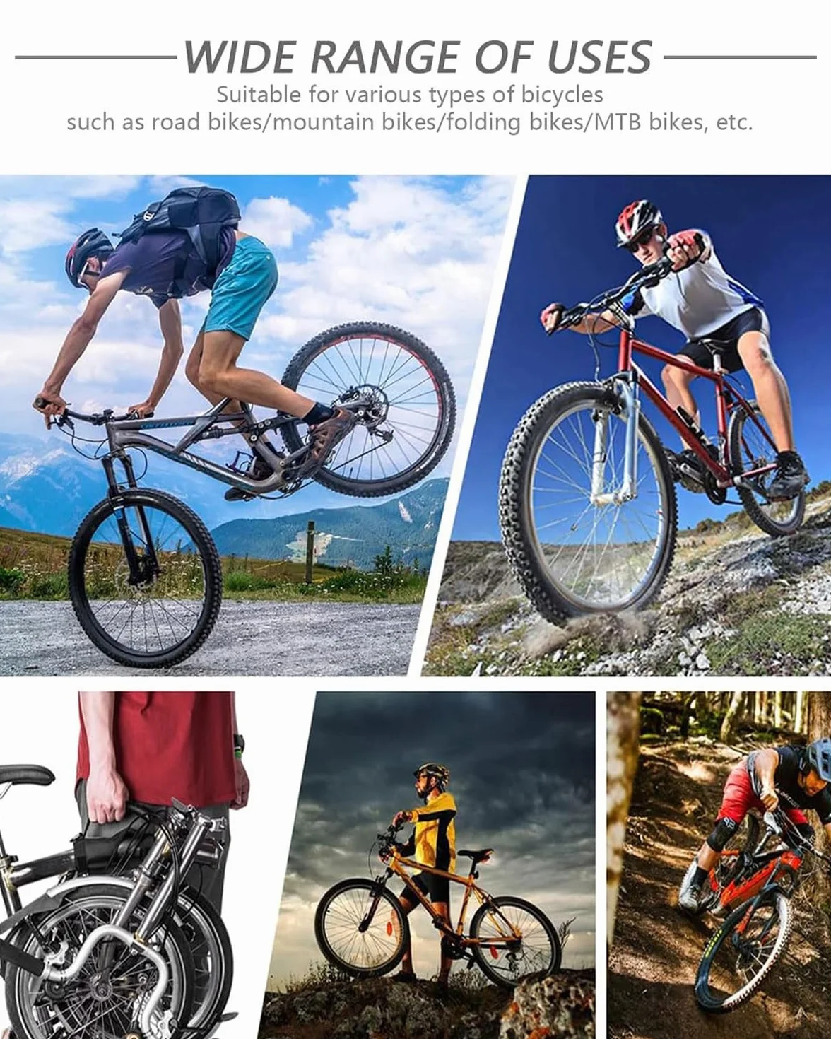 Set Sganci Rapidi in Lega per Bici Mozzo Ruota Anteriore e Posteriore