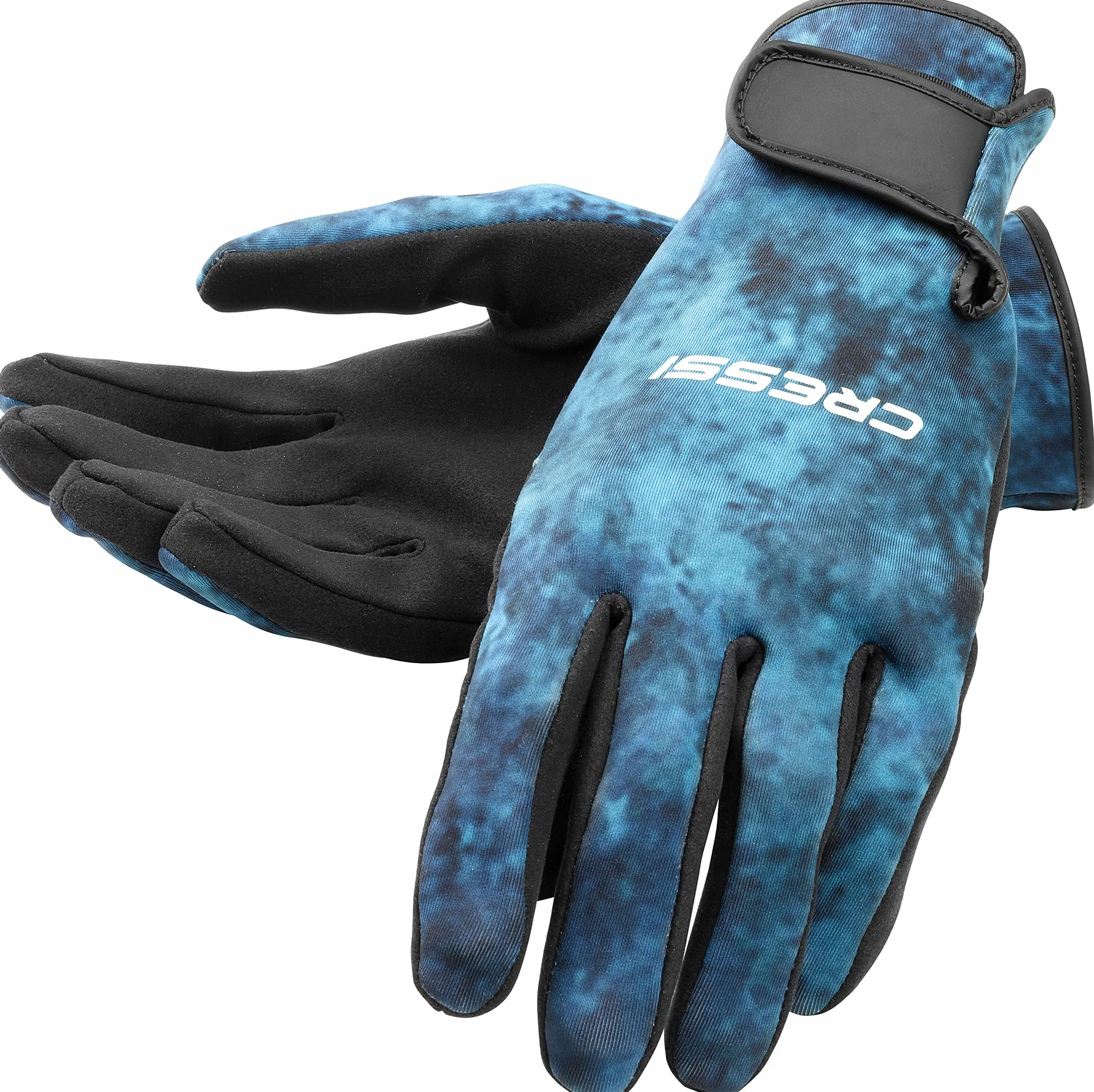 Cressi Hunter Gloves 2mm - Guanti in Neoprene 2 mm per Attivita Subacque, Verde Camo, Unisex Adulto