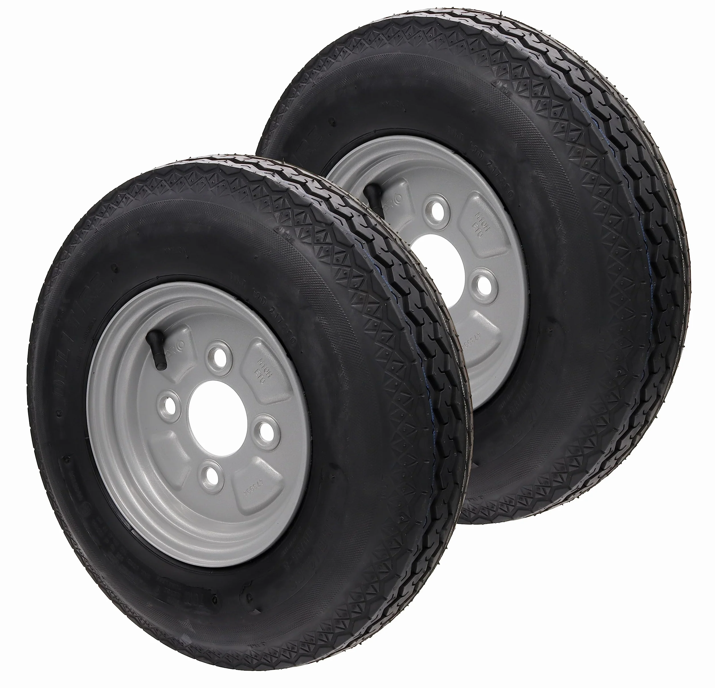 Ruota di ricambio per rimorchio Deli 4.00-8 4.80-8 4PR 62M per Stema DDR ruota completa grande foro centrale set o singolo 8 pollici
