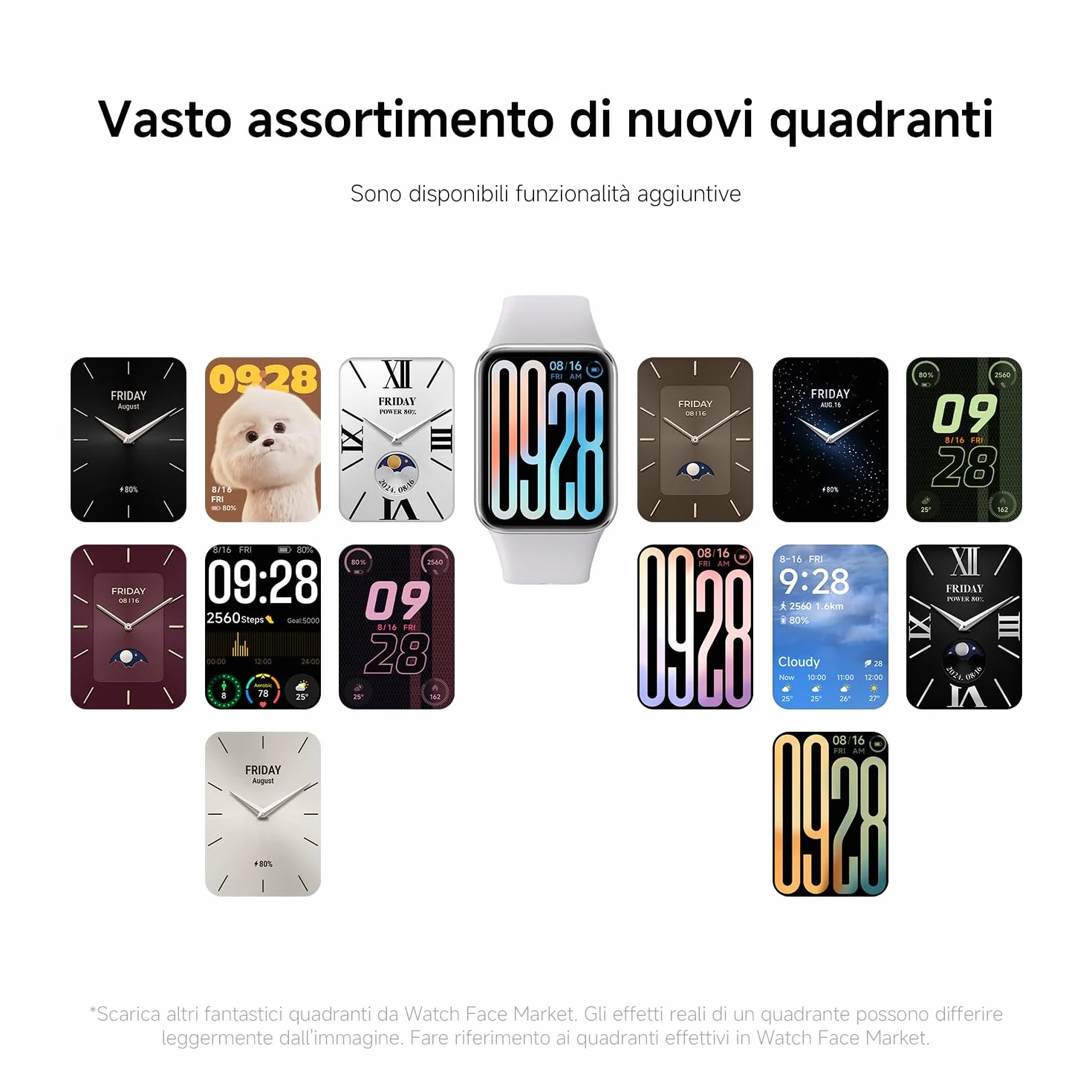 XIAOMI Smart Band 9 Pro Schermo AMOLED 44mm Telaio Alluminio Autonomia 21 giorni Monitoraggio SpO2 GPS 5 ATM