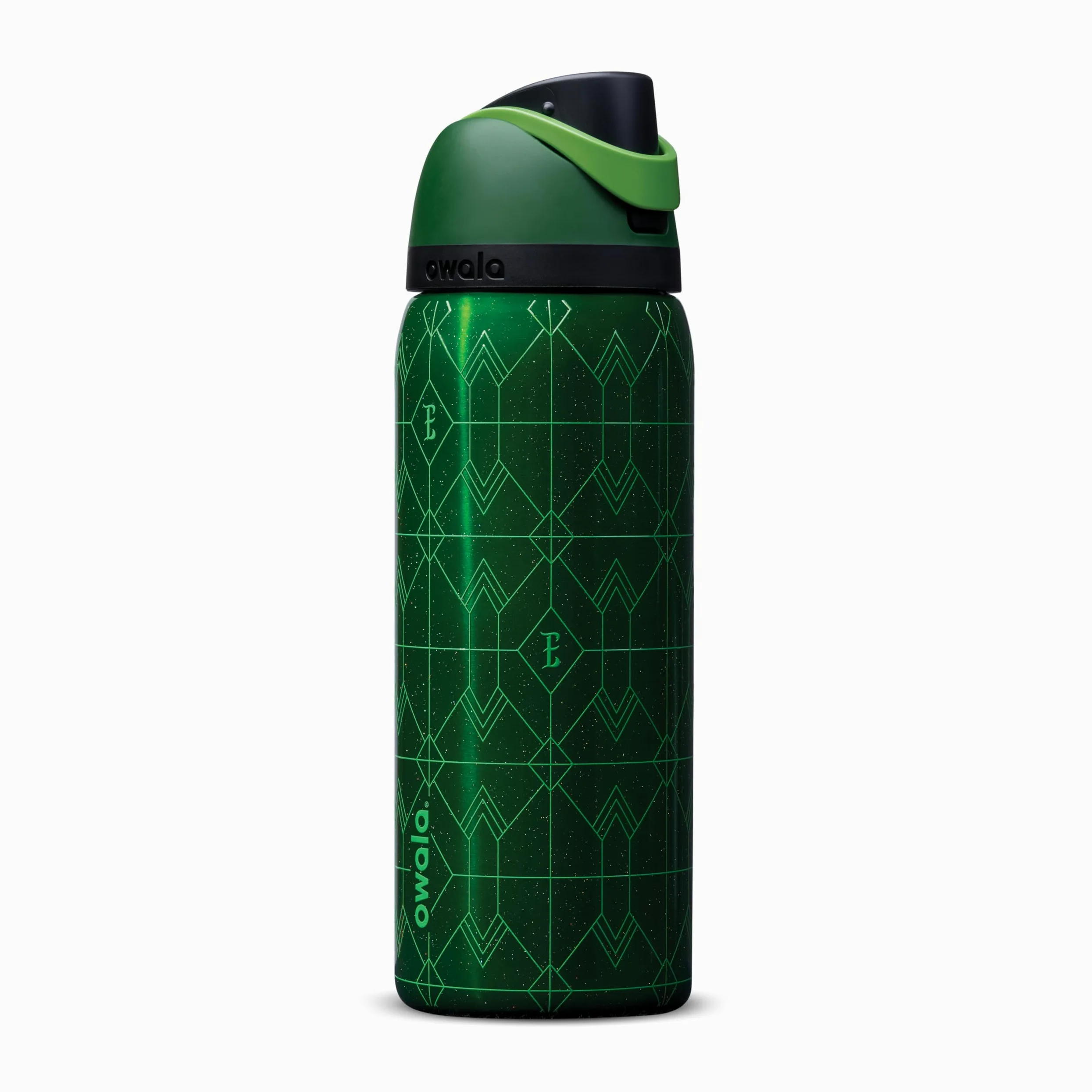 Owala Wicked FreeSip Borraccia termica in acciaio inox con cannuccia, per sport e viaggi, senza BPA, 907,2 g, Elphaba (verde)