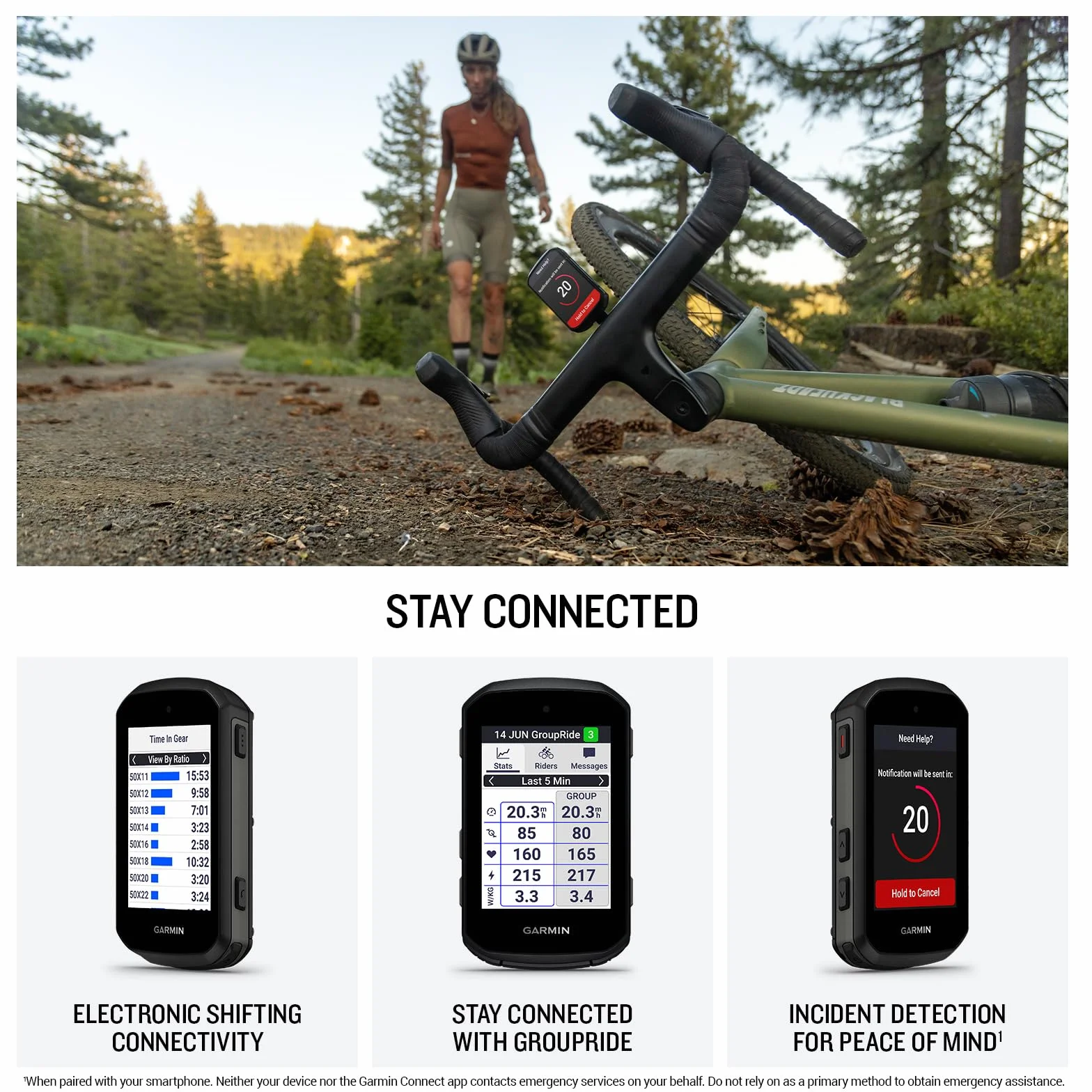 Garmin Edge 850 computer GPS ciclismo touchscreen colori vivaci mappatura biciclette