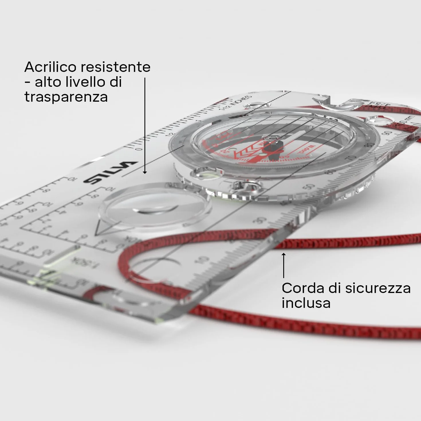 Bussola Silva Outdoor Trekking Expedition 4 Professionale Capsula Rotante Militare Escursionistica