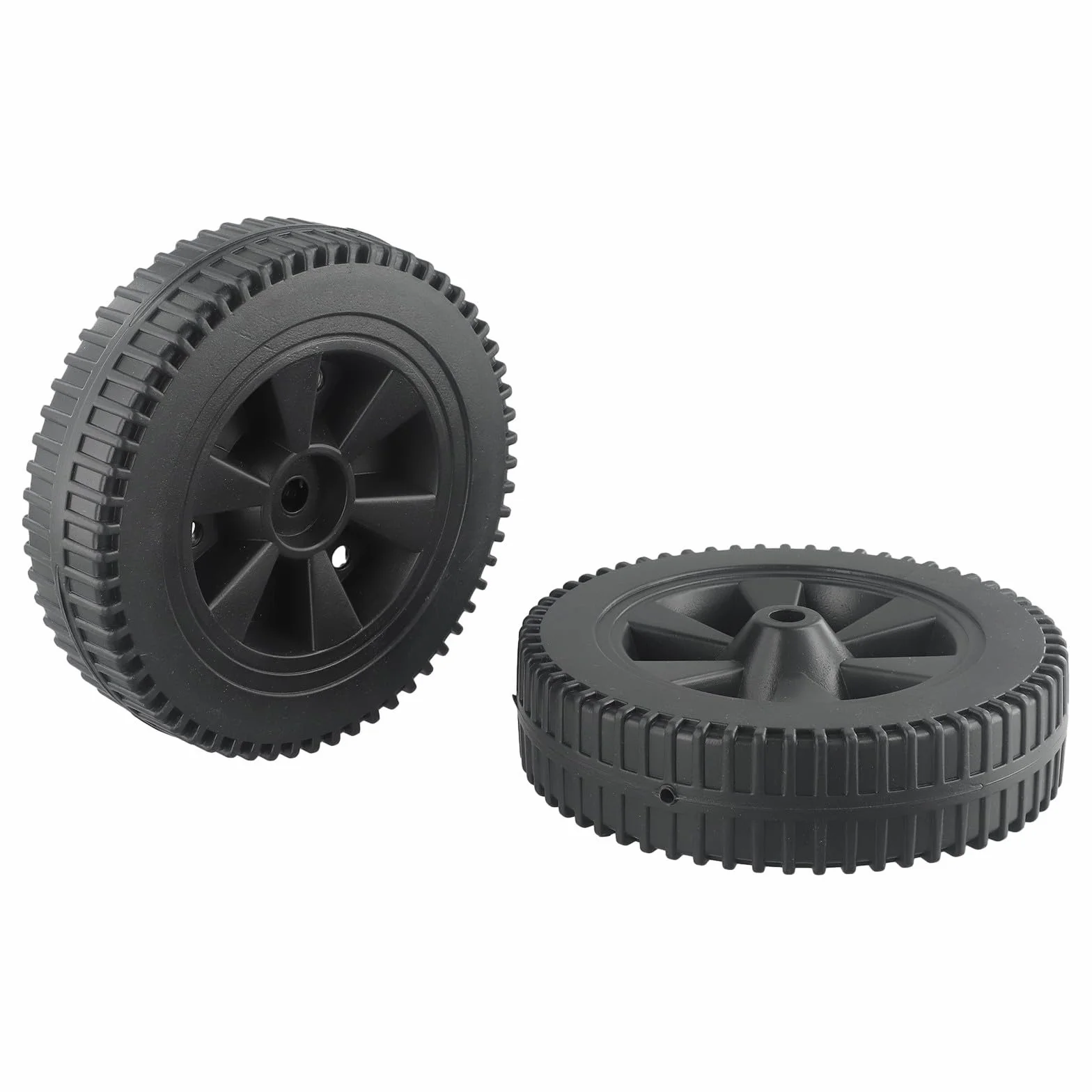 Ruote di ricambio per barbecue 17,8 cm, plastica, resistenti al calore e all'usura (170 mm)