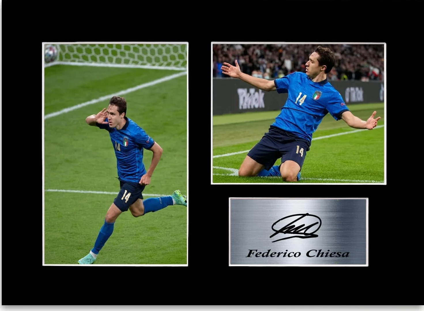 Federico Chiesa Poster A4 Autografato Giocatore Calcio