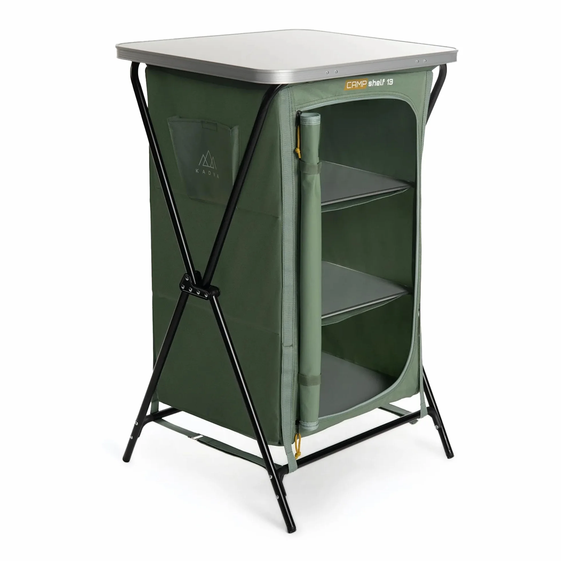 KADVA Mobile da Campeggio CAMPShelf 13 50x60x98 cm Credenza da Campeggio Materiali Durevoli Leggera Stabile Facile da Montare