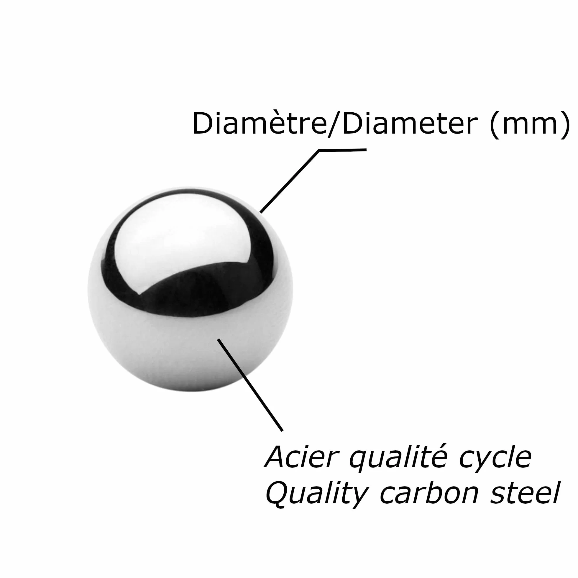 Sfera Acciaio Cuscinetto Bici Movimento Centrale Serie STERZO Ruota MOZZO 10x