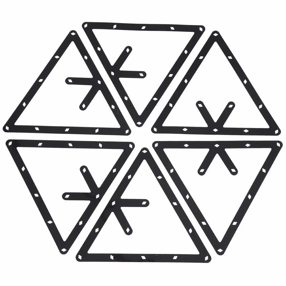 Portapalline da Biliardo Triangolo Magic Ball Rack per 8 Ball 9 Ball 10 Ball Pool