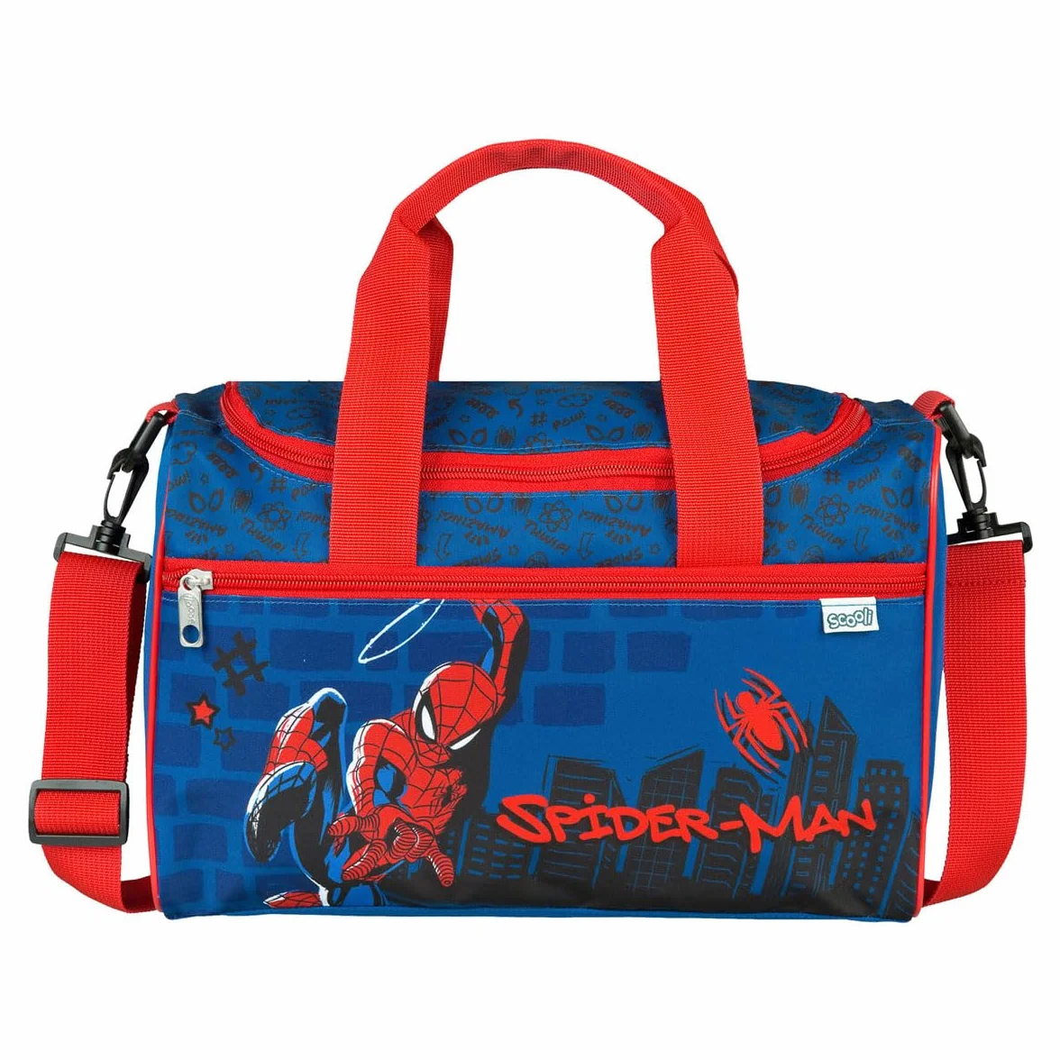 Spider-Man Borsa Sportiva Bambini 33 x 22 x 10 cm 8 Litri Blu/Rosso