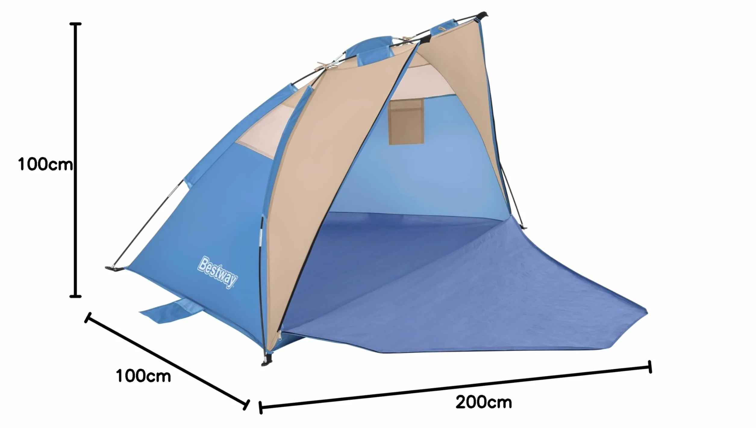 Bestway 68001-6 Tenda da spiaggia Ramble X2 per 2 persone
