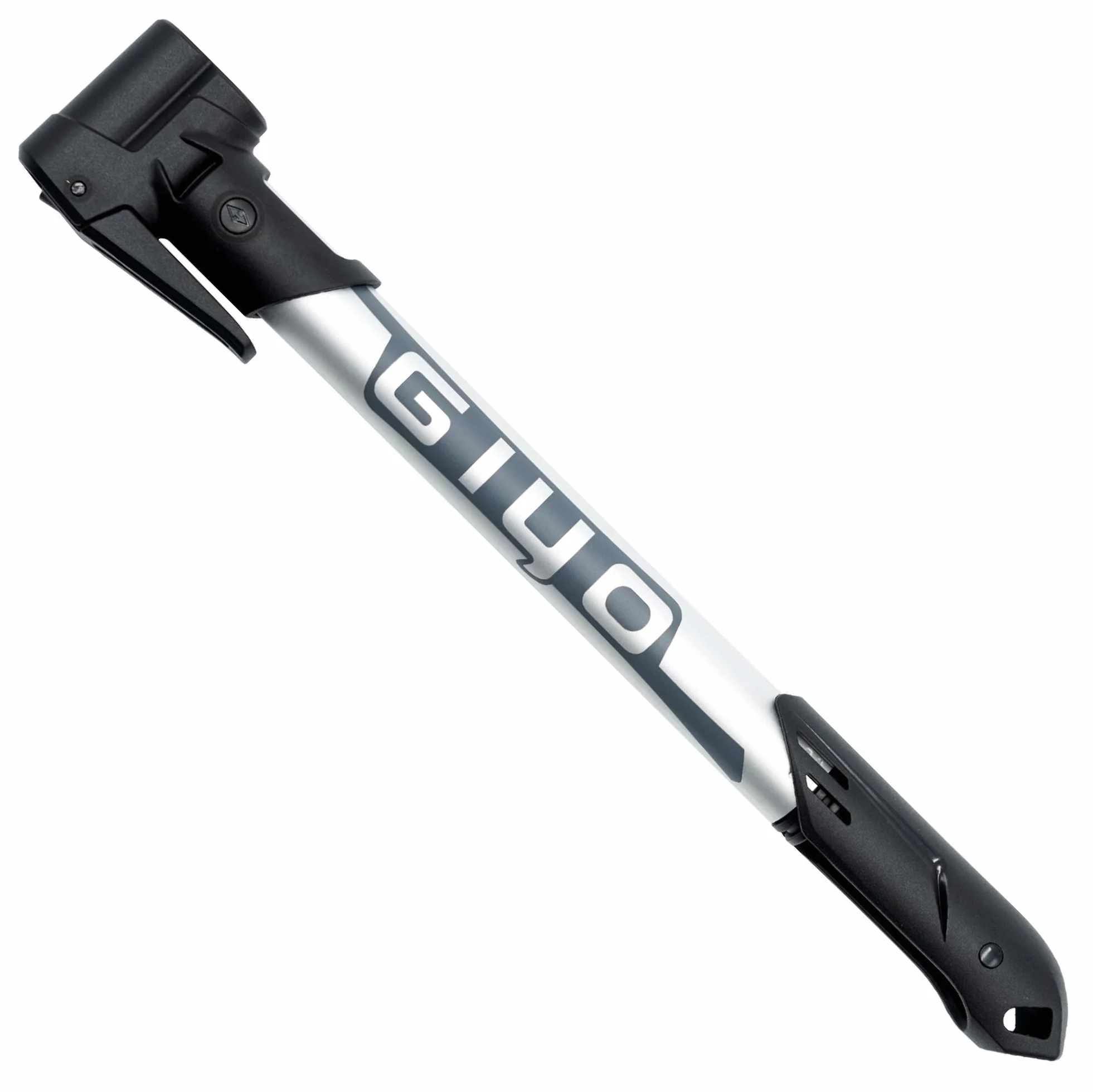 GIYO GP-44DH Mini pompa per bicicletta per pneumatici senza camera d'aria, testa doppio foro, compatibile Presta Schrader Dunlop