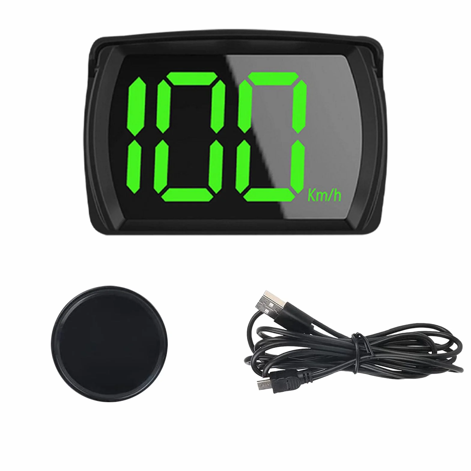 Sporgo Auto Display digitale HUD Head Up Display: tachimetro GPS auto 3,15 x 2,13 pollici, ruota tachimetro, computer da bicicletta con schermo LCD, tachimetro adatto a tutti i tipi di auto