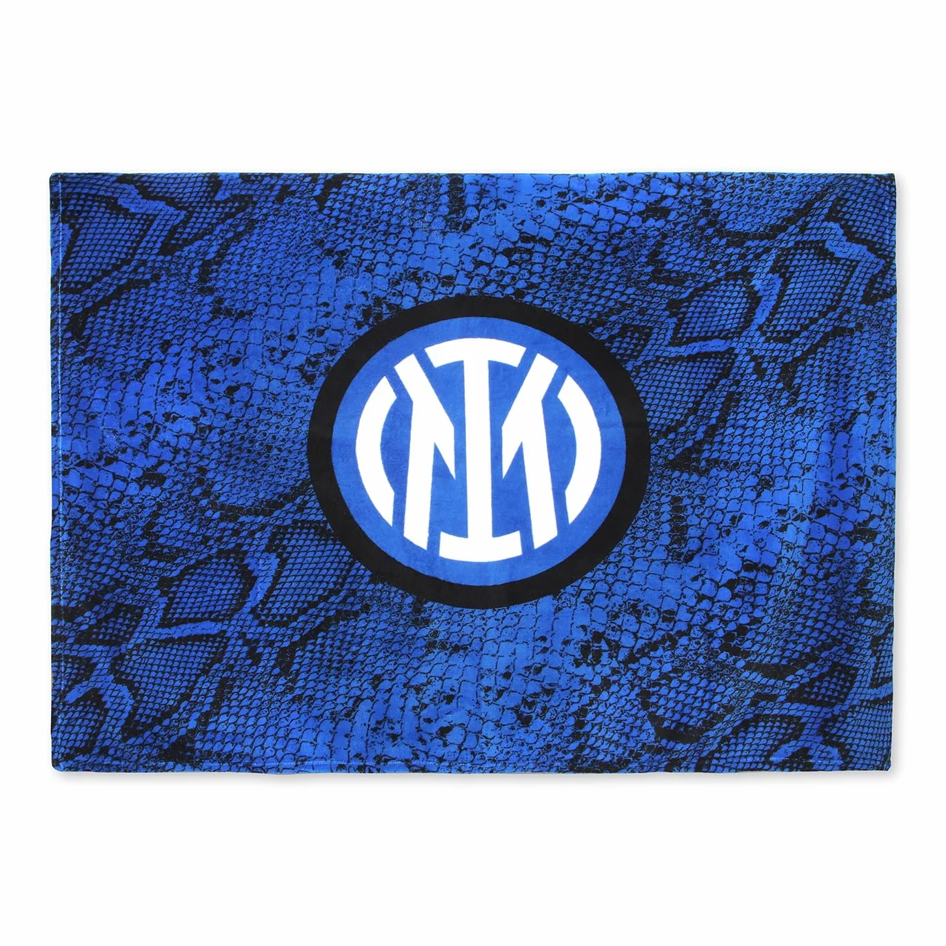 Inter Plaid Home Coperta Poliestere Snake Logo Ufficiale Blu Royal 160x120 cm