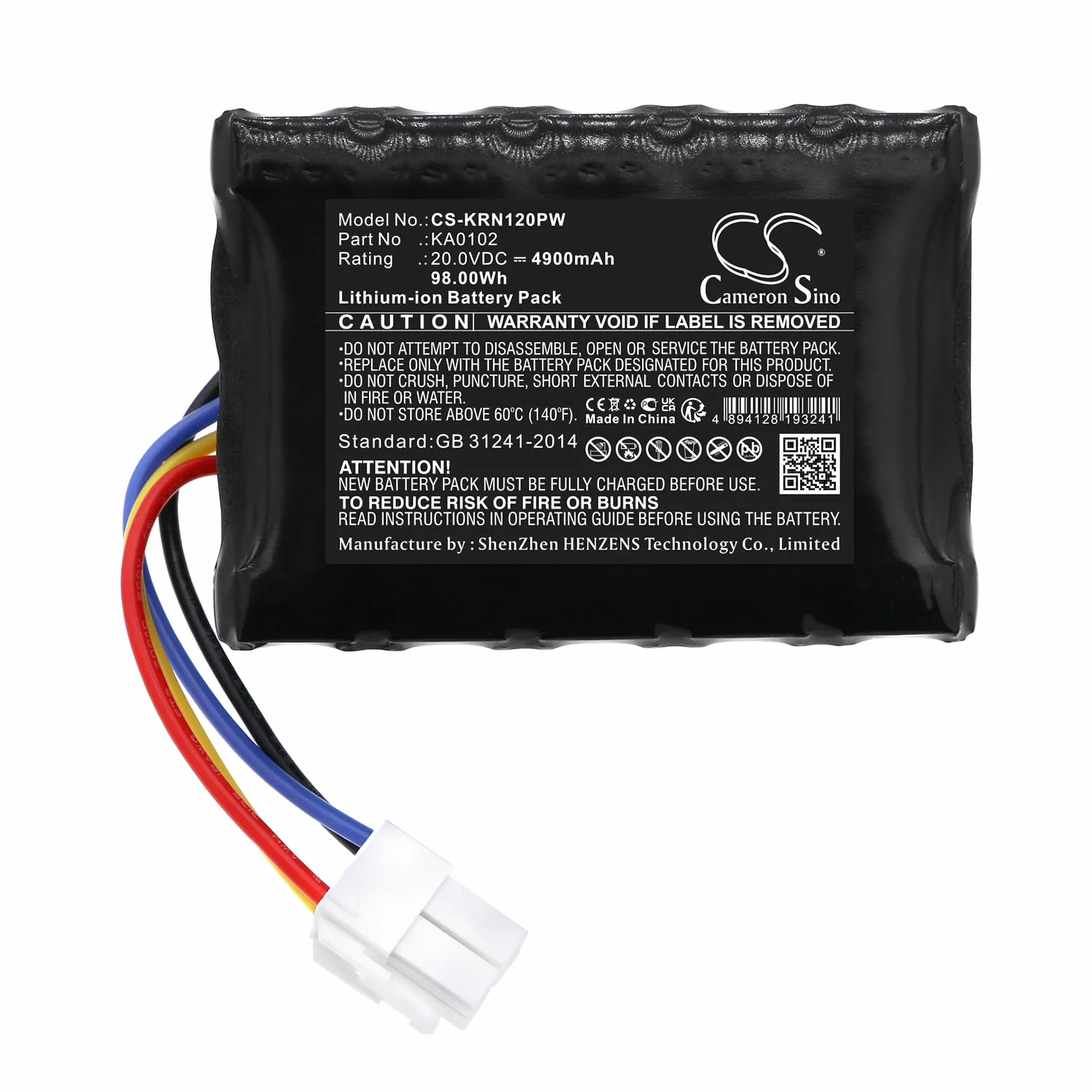 TECHTEK Batteria 4900mAh compatibile con Kress KR110 KR111 KR112 KR113 KR120E KR121 KR121E KR122 KR122E KR123E KR160E KR160E.A KR161E KR171E KR172 KR172E KR173 Mission RTKn 100 FBA