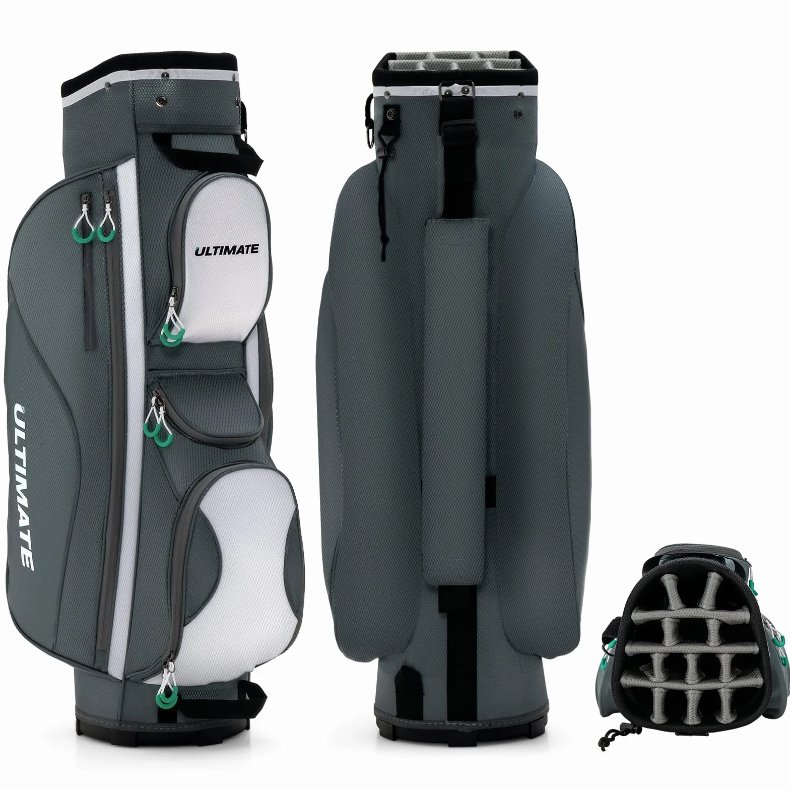 LIFEZEAL Borsa da golf con 14 divisori, 7 tasche, portatile spalla a mano