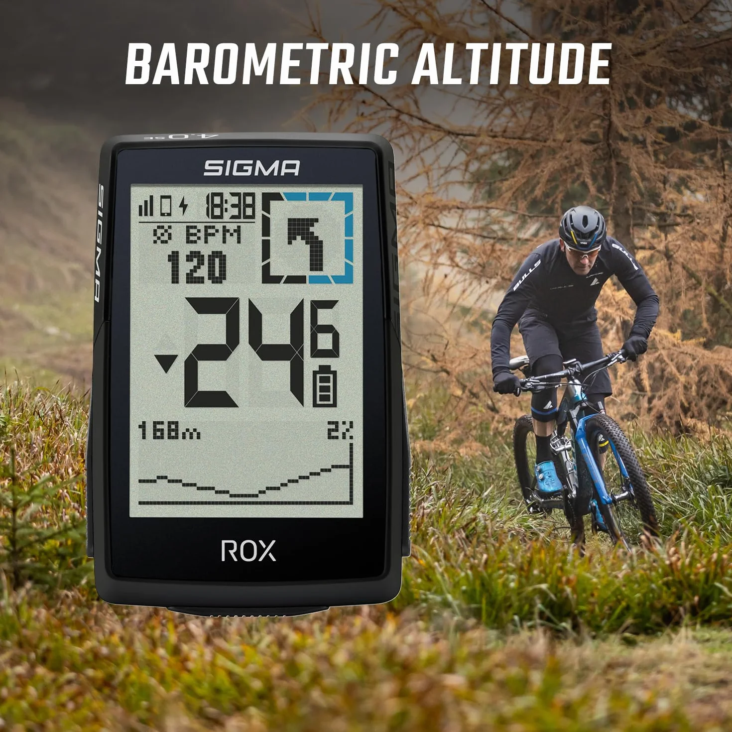SIGMA ROX 4.0 SE| ciclocomputer wireless GPS e navigazione incl. OVERCLAMP Butler | navigazione GPS outdoor con misurazione dell'altitudine | colore nero | compatibile con le e-bike