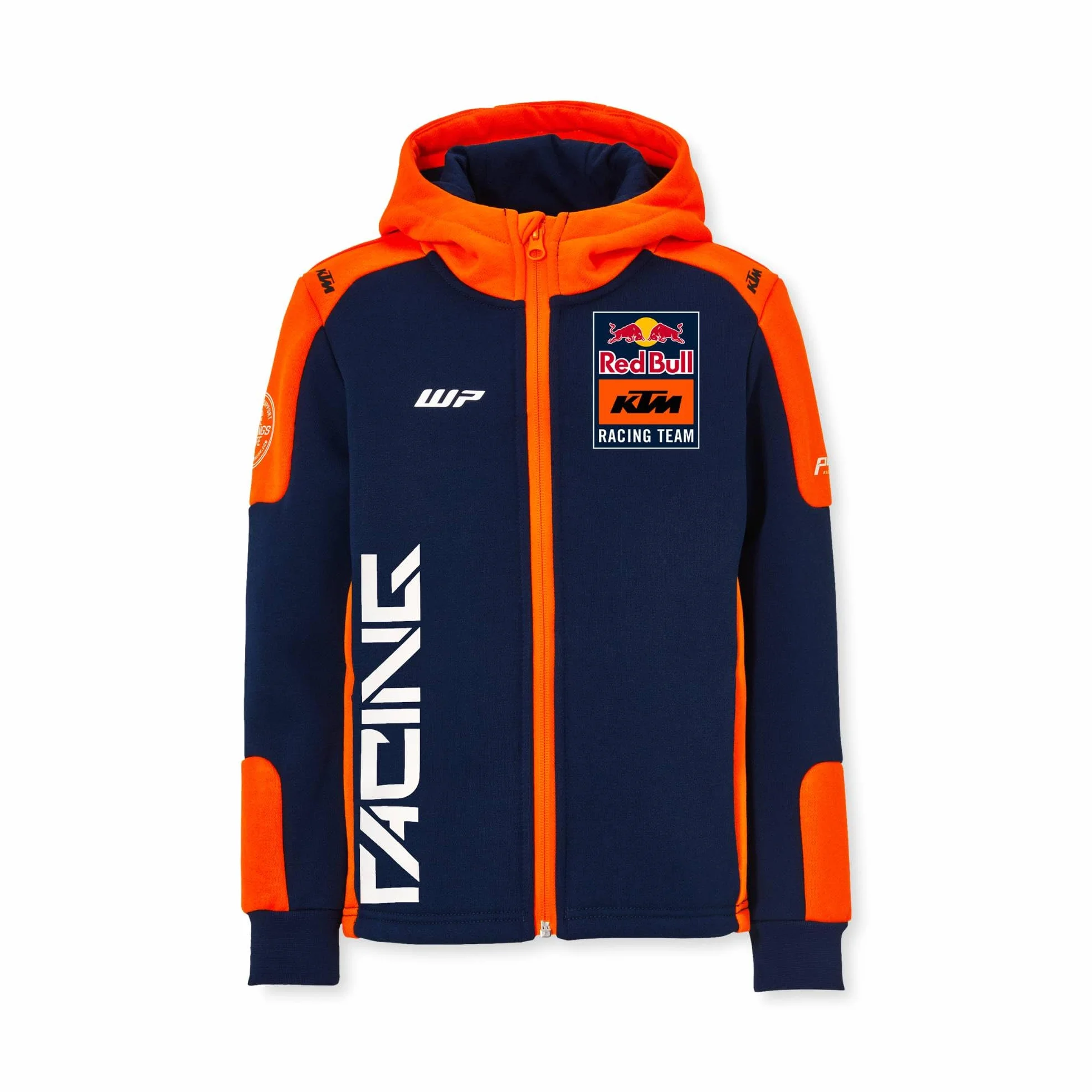 Red Bull Felpa con Cappuccio con Zip Replica Team KTM Bambino 140 Blu Arancione