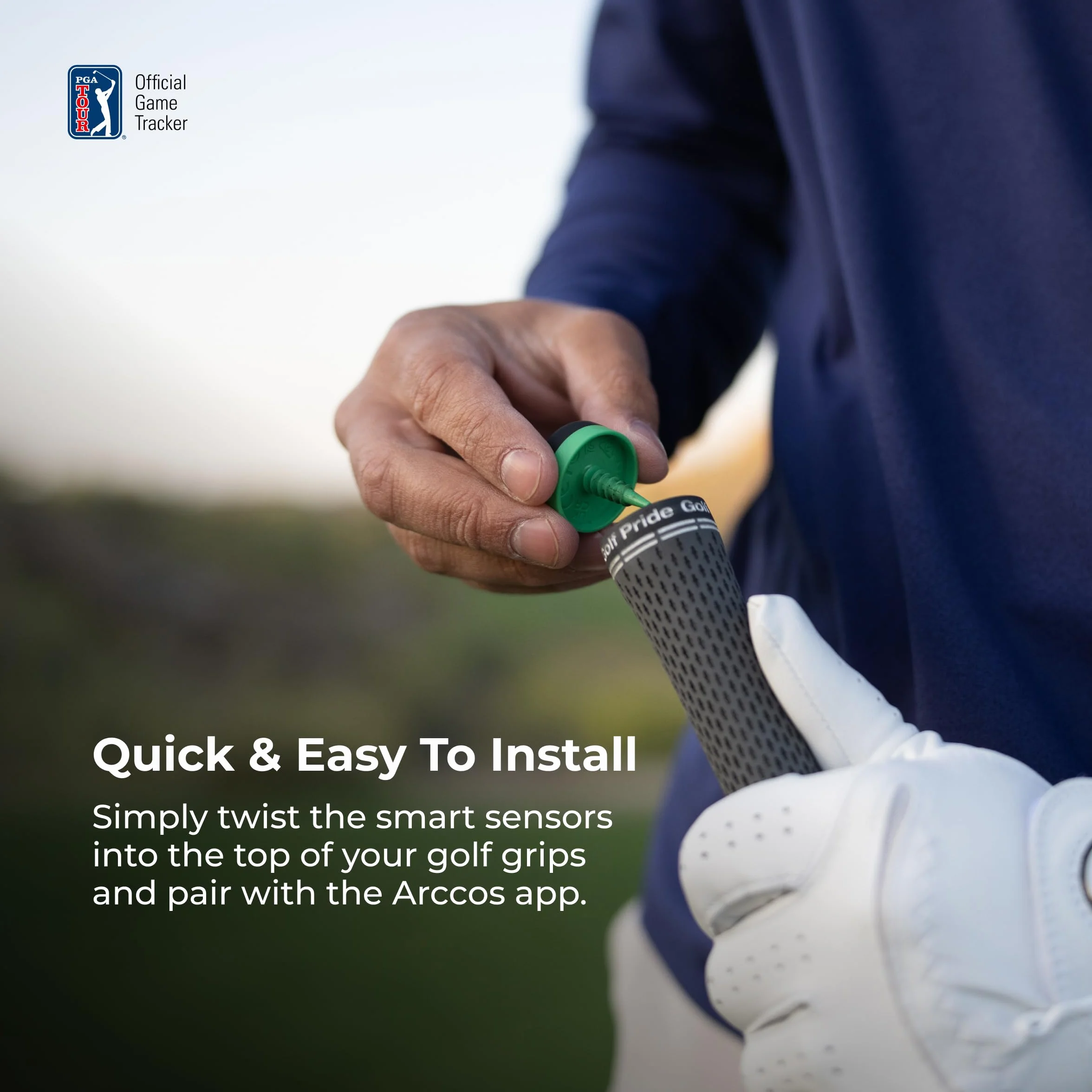 Arccos Sensori intelligenti Gen 4 Smoke: Sistema monitoraggio golf telemetro GPS AI Smart Club