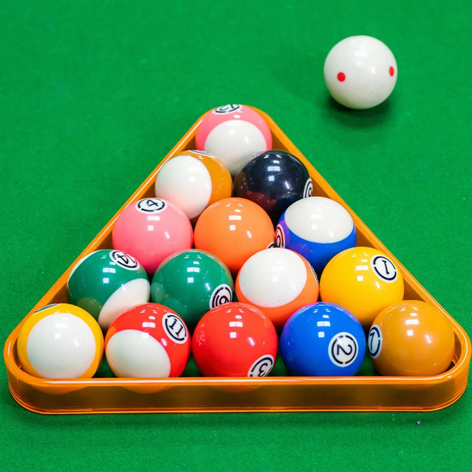 Accessori da biliardo per palline 57 mm PVC resistente per giocatori hobby casa club