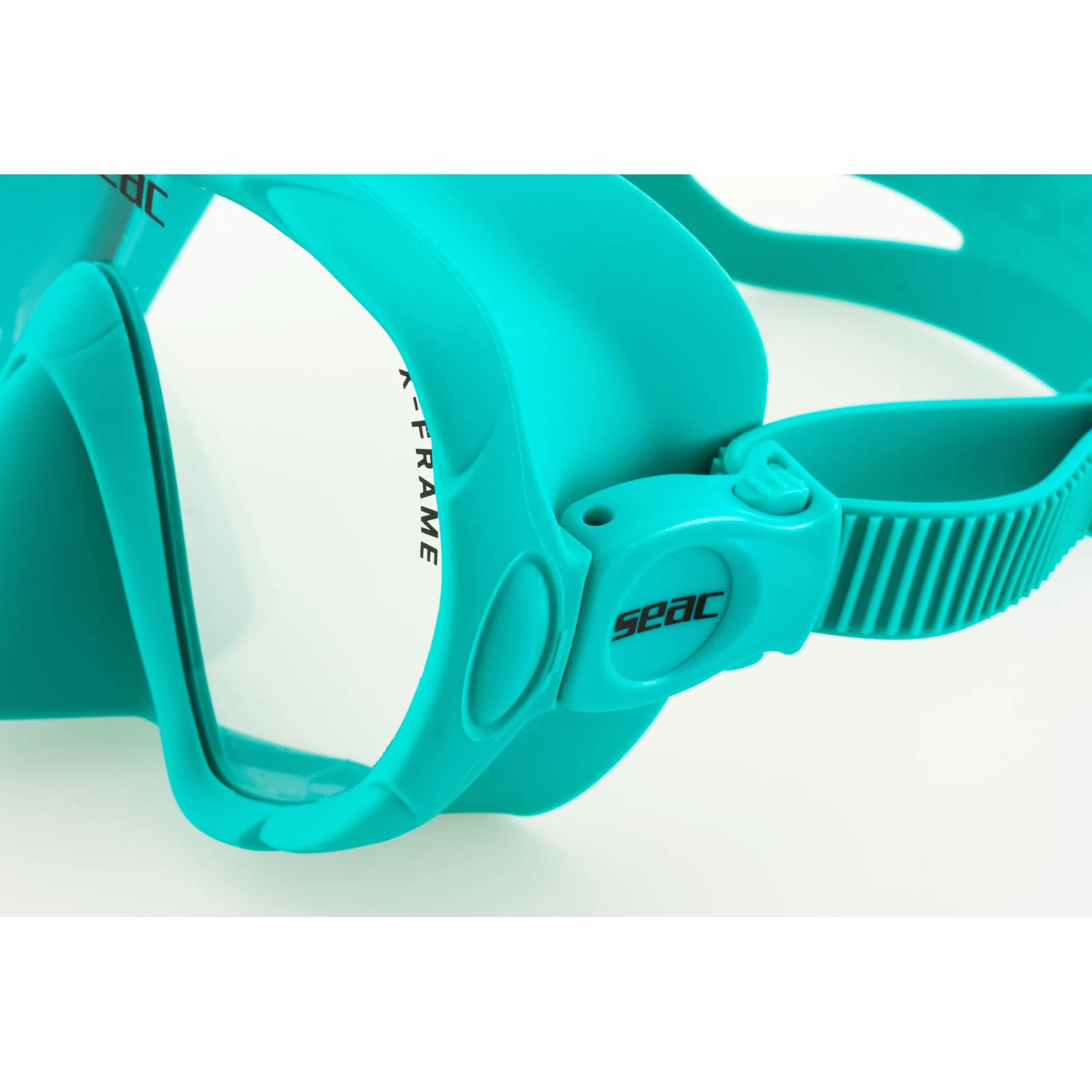 SEAC Set Bis X-Frame Dry – Set Snorkeling Adulto con Maschera Frameless Monolente in Vetro Temperato e Snorkel Dry Top | Silicone, Valvola di Spurgo e Boccaglio Ergonomico per Immersioni e Snorkeling