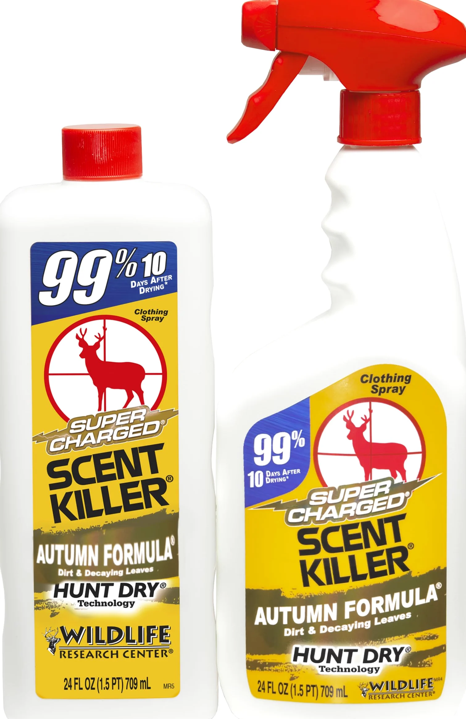 Scent Killer 579 Wildlife Research Super Charged Autunno Formula Spray 24/24 Combo, 1,5 l