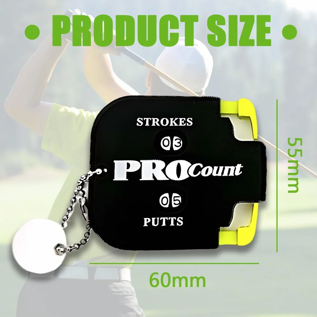 SULIUDAJI 1 Pezzo Segnapunti Golf, Contatore Colpi, Accessori Golfista Nero
