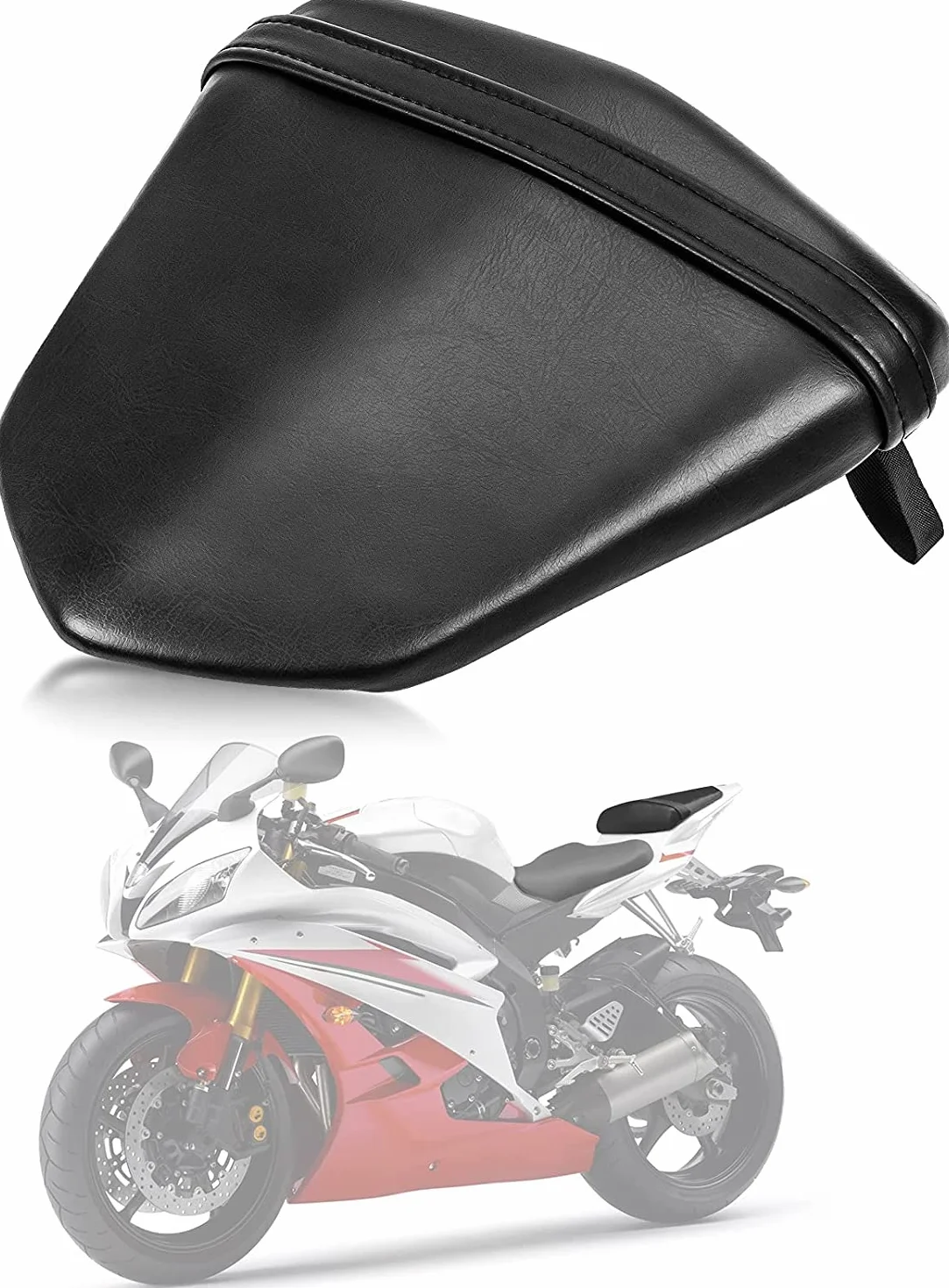 Motocicletta Morbido Cuscino posteriore Sedile Posteriore Sedile del Passeggero per Yamaha YZF R6 2006-2007