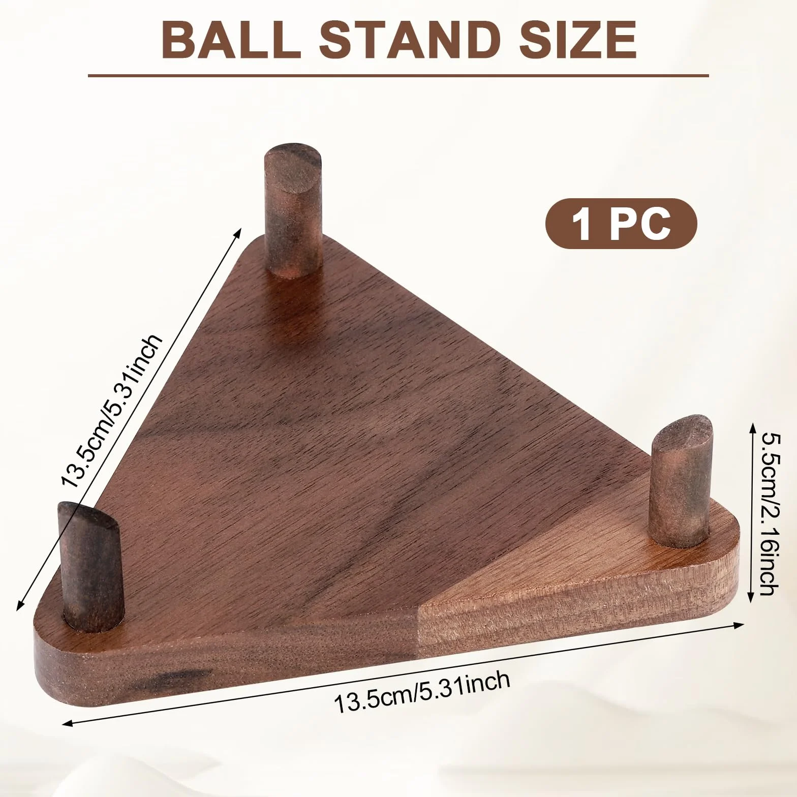 Fentar Porta Palloni da Calcio, Supporto per Esposizione in Legno, Elegante Porta Pallone, Scaffale per Conservazione Palloni, Supporto Versatile per Pallone per Pallavolo, Rugby, Basket, Golf