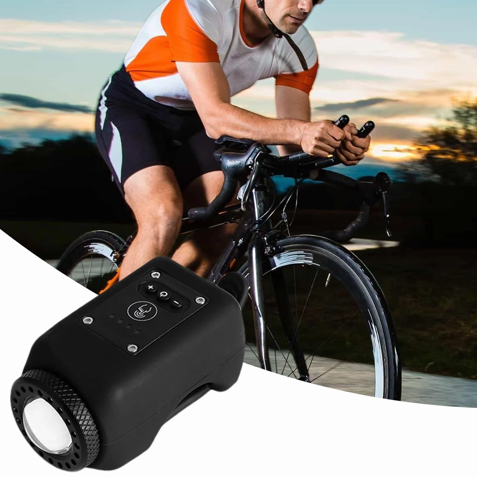 Campanello per bici con allarme forte, ricarica USB, multifunzione, elettronico, per mountain bike