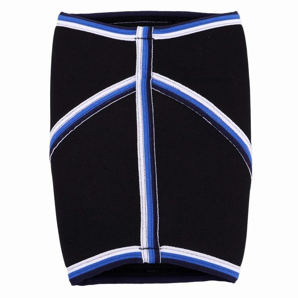 Ginocchiere in Neoprene da 7 mm per Supporto Ginocchio, Training, Sollevamento Pesi, Basket - Blu, XL