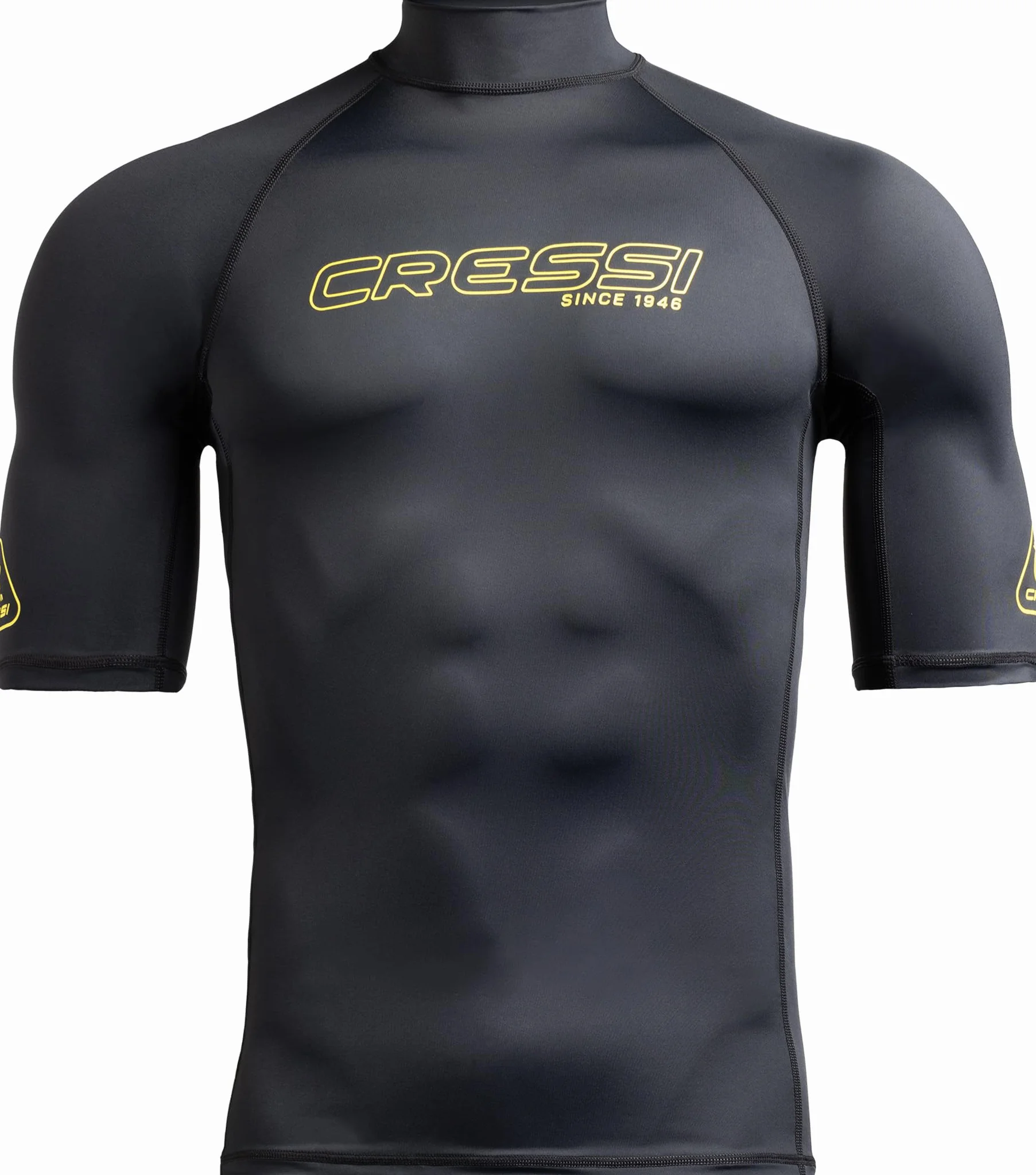 Cressi Sentinel Man Rash Guard a Maniche Corte Protezione Solare UPF 50+ Quick Dry Nuoto Surf Immersioni Uomo