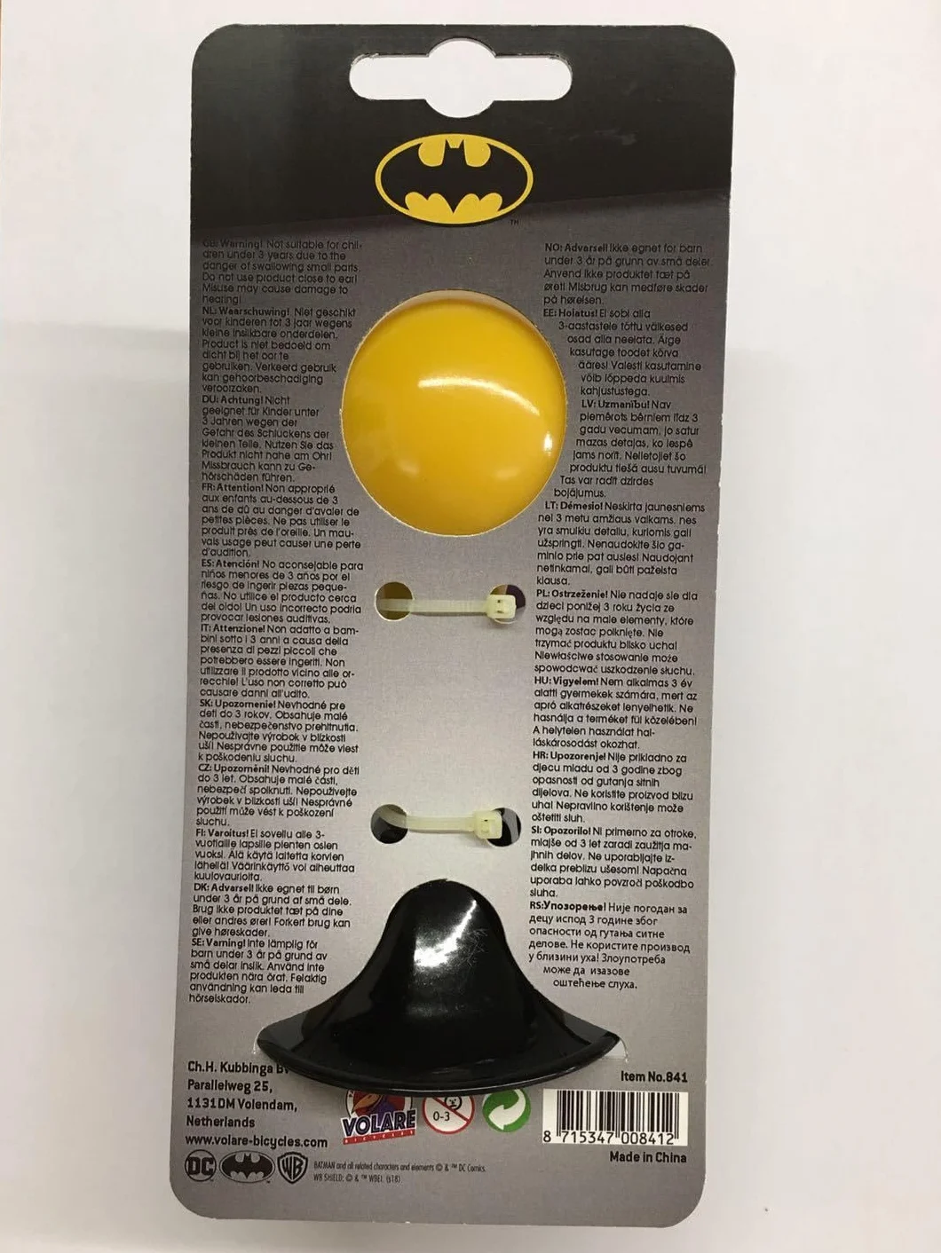 TROMBETTA BICI BATMAN