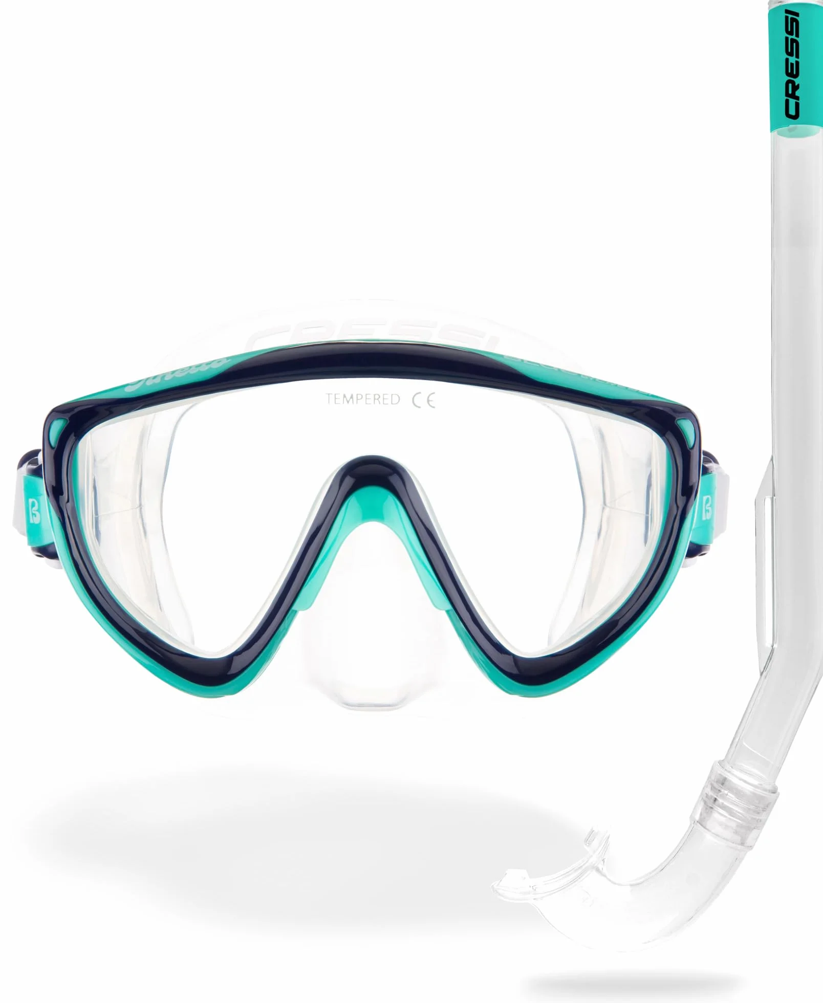 CRESSI Tinetto Mini Island Combo Set Snorkeling Junior Maschera Snorkel Taglia Unica