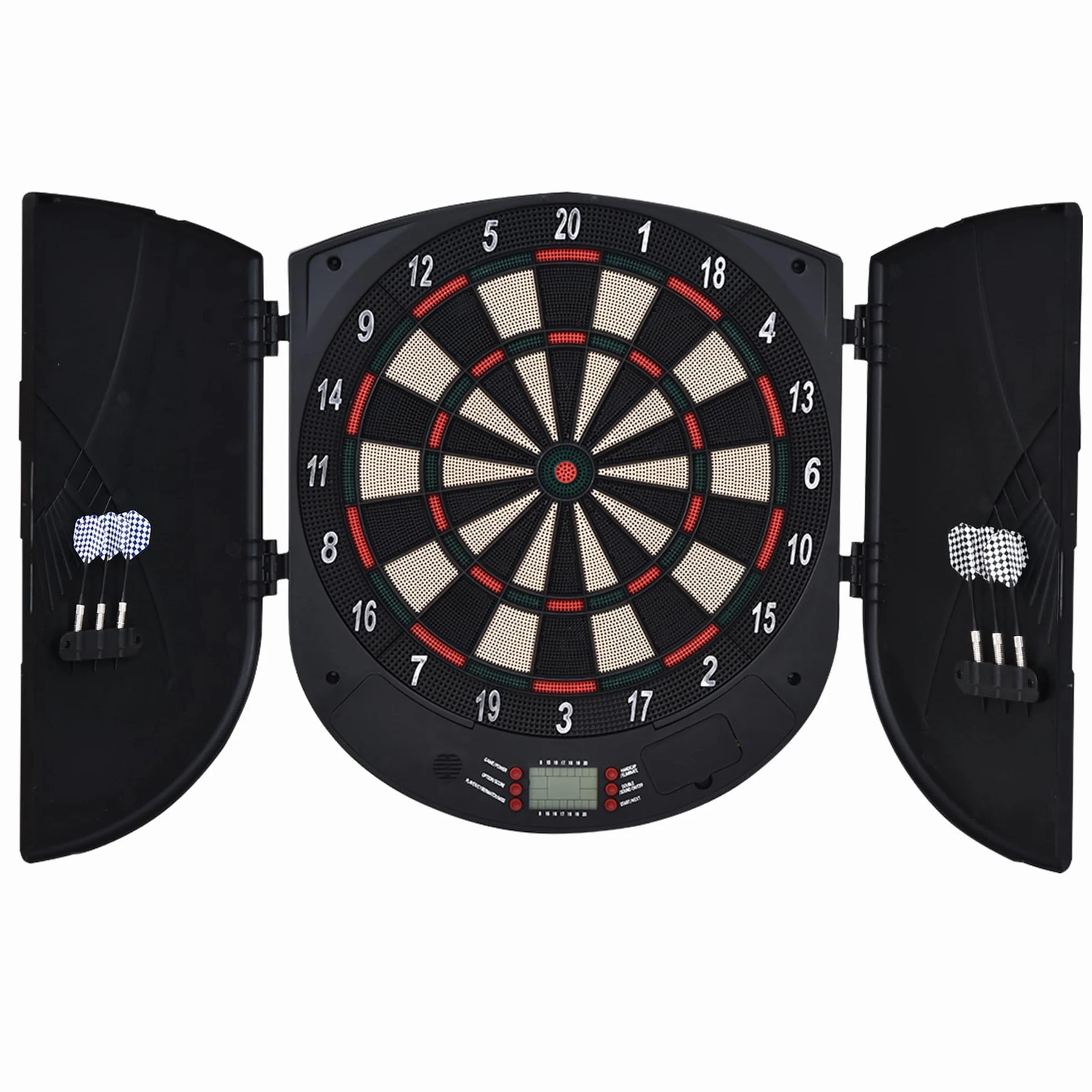 HOMCOM Bersaglio Freccette Elettronico 8 Giocatori 6 Freccette Schermo LCD 26 Modalità Gioco