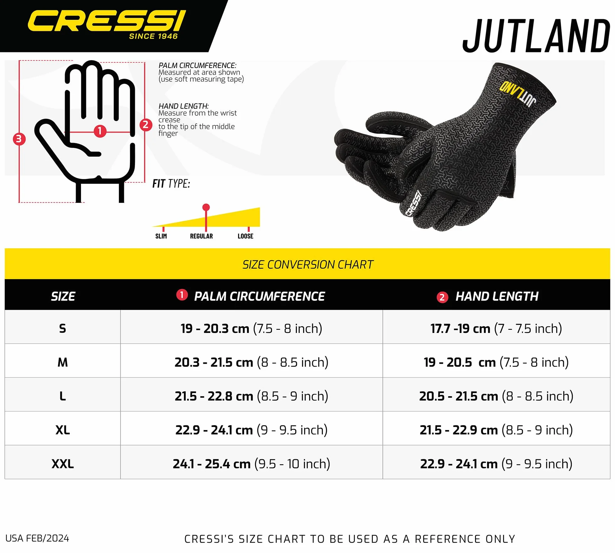 CRESSI Jutland Gloves 5mm - Guanti per Immersione in Neoprene Nero 5mm Ultra Grip System, Adulto Unisex