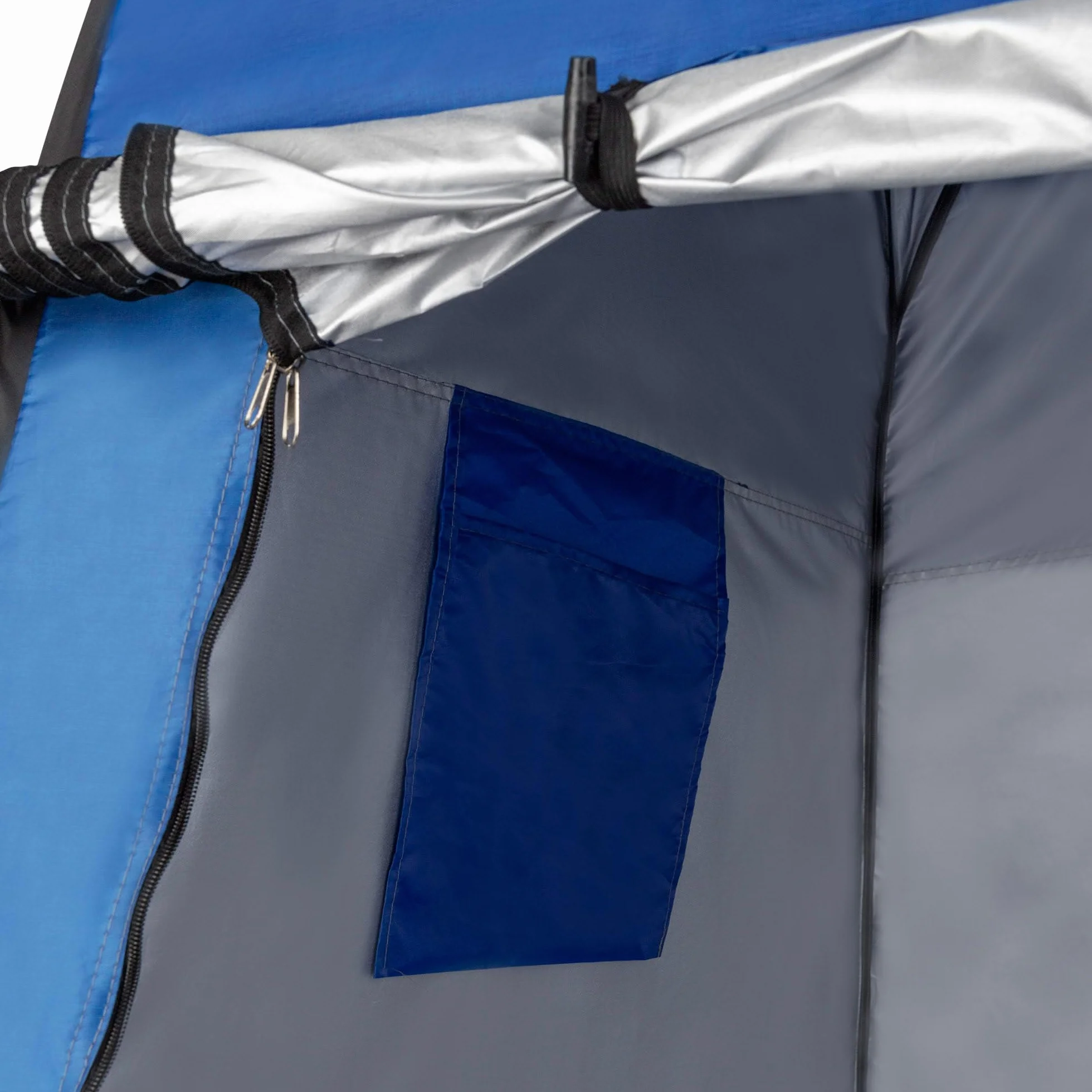 AKTIVE Tenda da campeggio con doccia e spogliatoio 120x120x185 cm, Pieghevole, Impermeabile