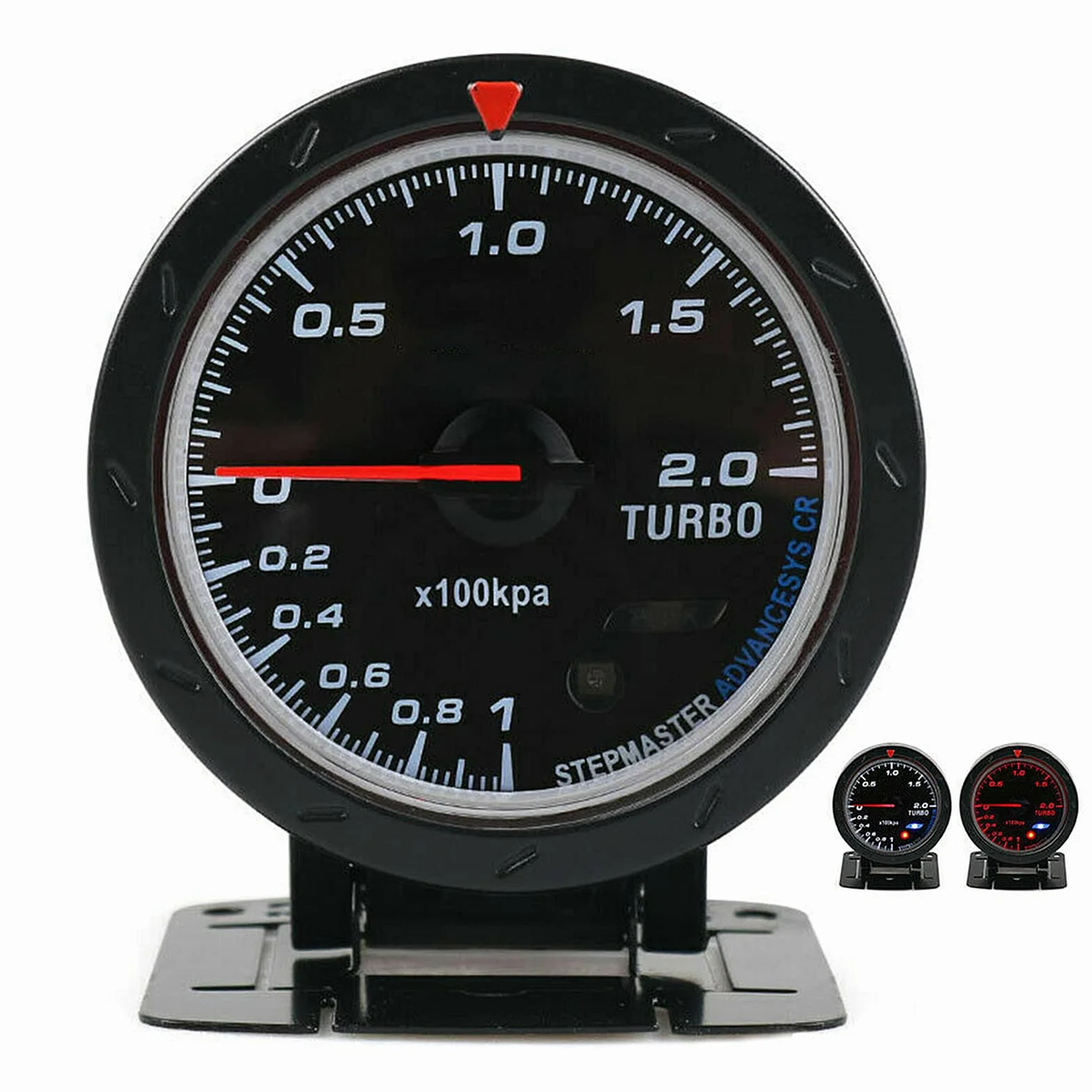60mm LED Indicatore Turbo Boost Strumento Indicatore Meccanico di Pressione Turbo Kit Manometro Boost Car Universale 12V Digital Turbo Boost Indicatore PSI per l'automobile da