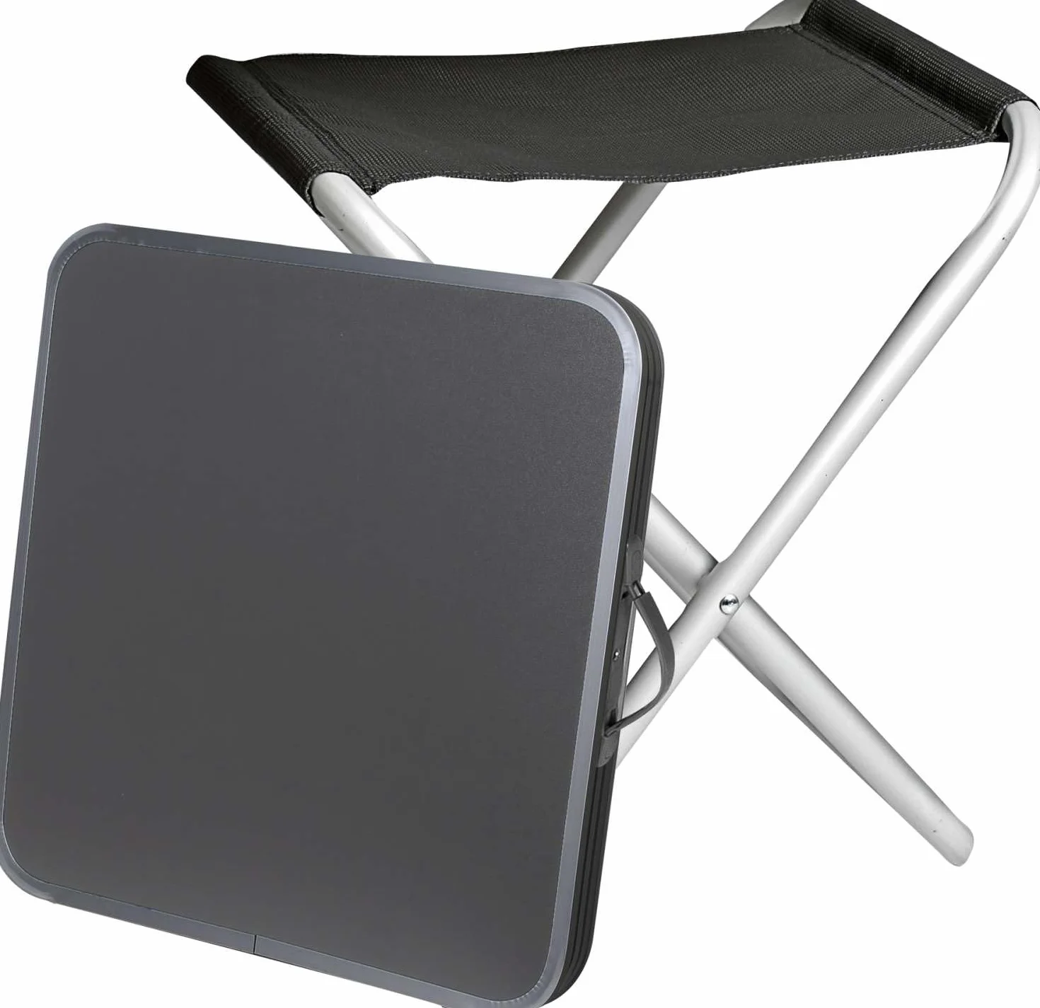 BRUNNER Hoggy Set tavolo e sgabello grigio/nero