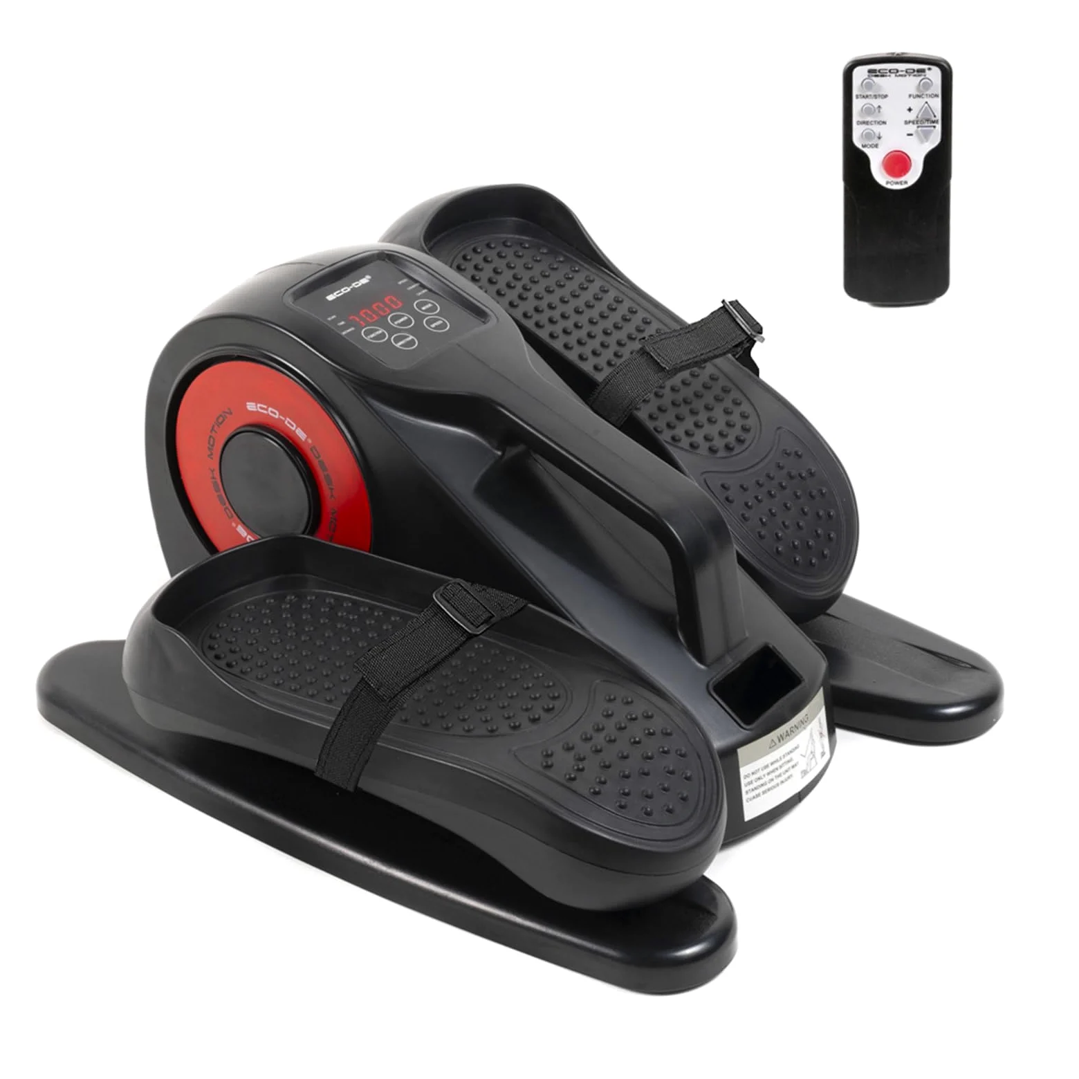 ECO-DE Mini Cyclette Ellittica da Casa Seduti – Pedaliera Riabilitazione 20-30 Velocità, Display e Telecomando – Cicletta Portatile da Sedia, Divano o Scrivania – Movimento Passivo Anziani o Fitness