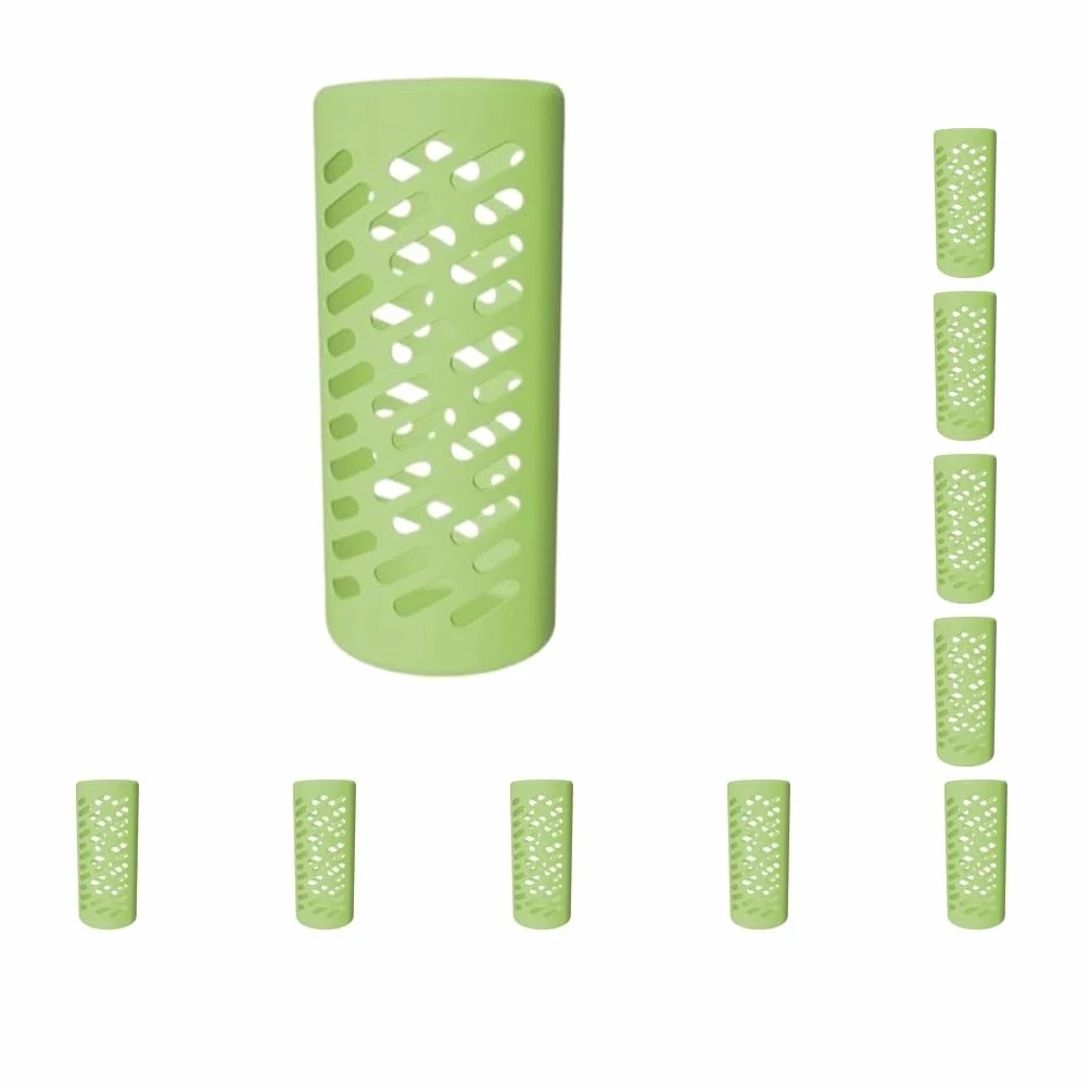 10 set di coperture protettive in silicone professionali per bottiglie d'acqua, accessori di ricambio per 40-32-1134 ml, verde prato S