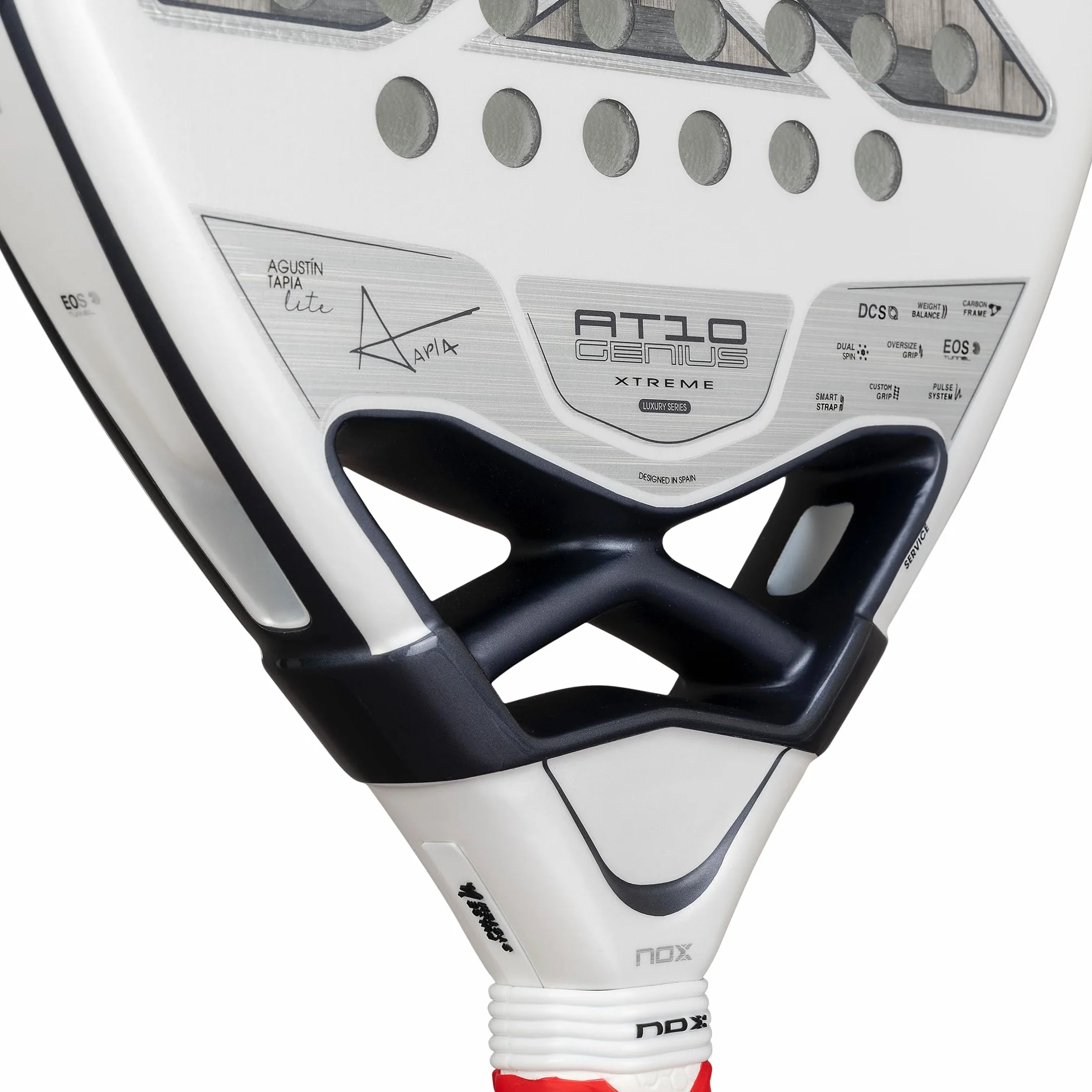 Nox Agustin Tapia AT10 Genius 12K Xtrem Lite Racchetta da paddle multicolore