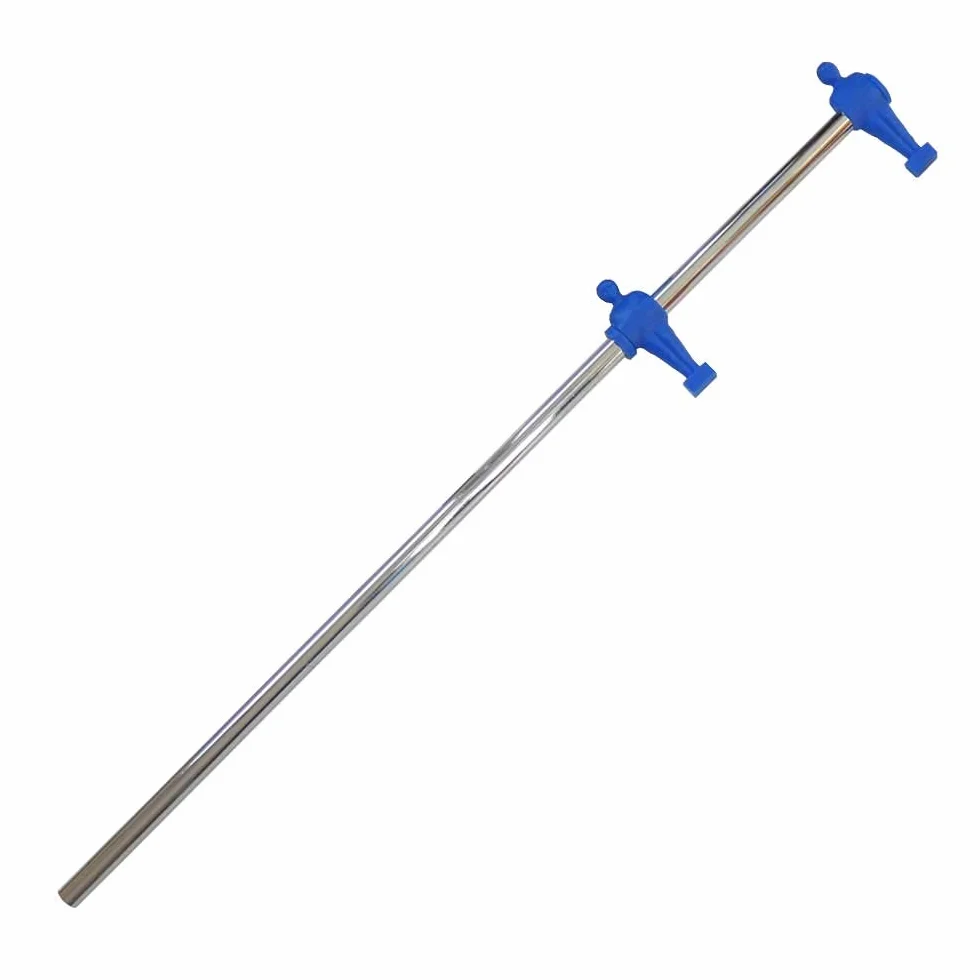 Roberto Sport Calcio Balilla ricambi Asta telescopiche rientranti 2 ometti Blu terzini 790 mm Diametro 18 mm