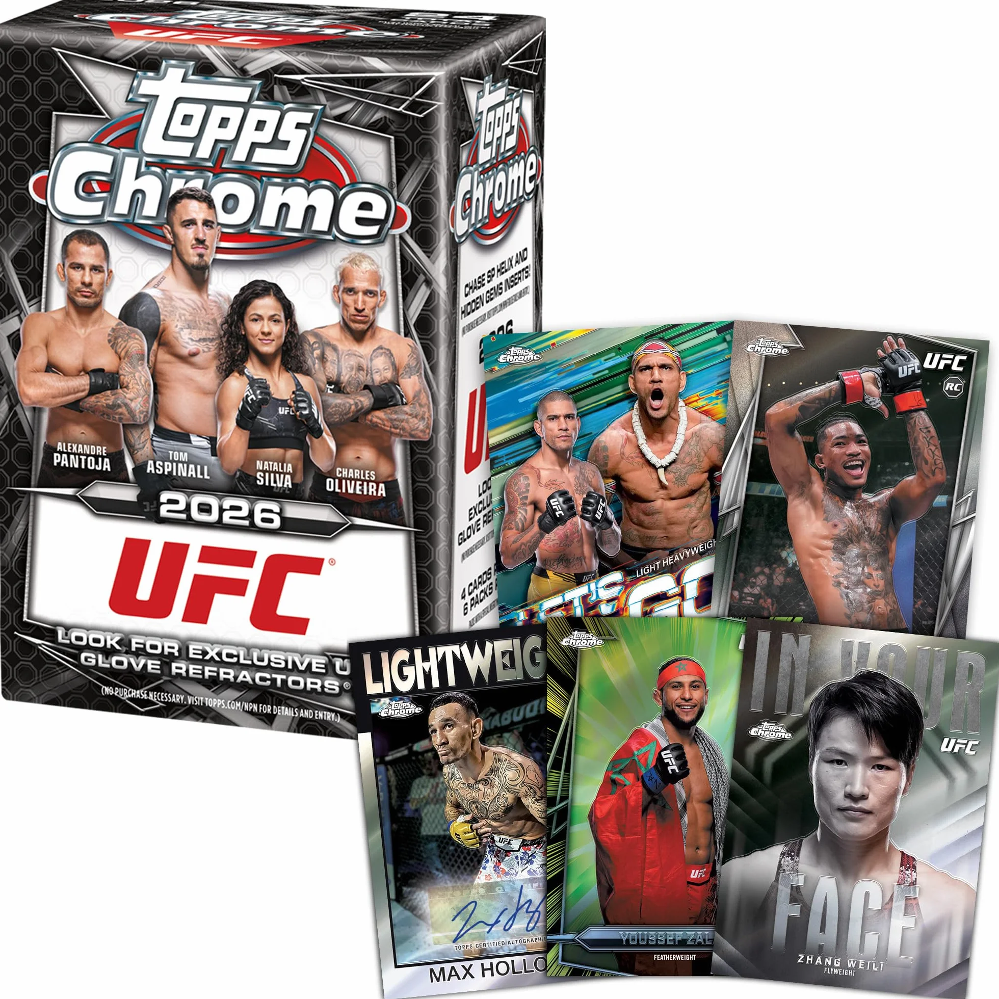 2026 Topps Chrome UFC Value Box – Sigillato in fabbrica