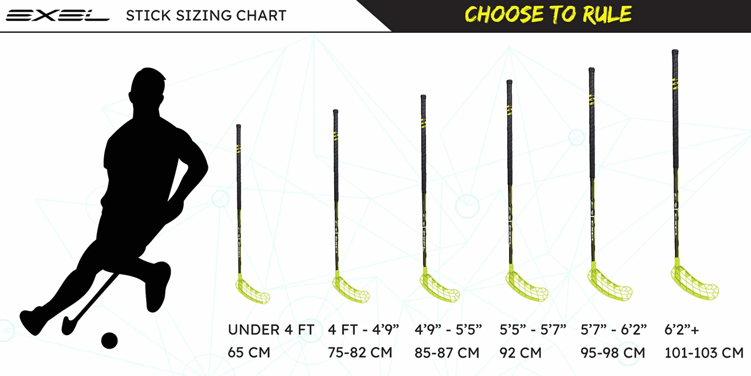 Exel Set racchette da floorball X CUBE bambini due racchette con palla
