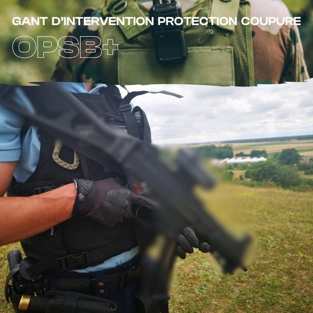 Rękawice taktyczne OPSB+ ROSTAING – antyprzecięciowe, ochronne, dotykowe, do softair, paintball, polowania