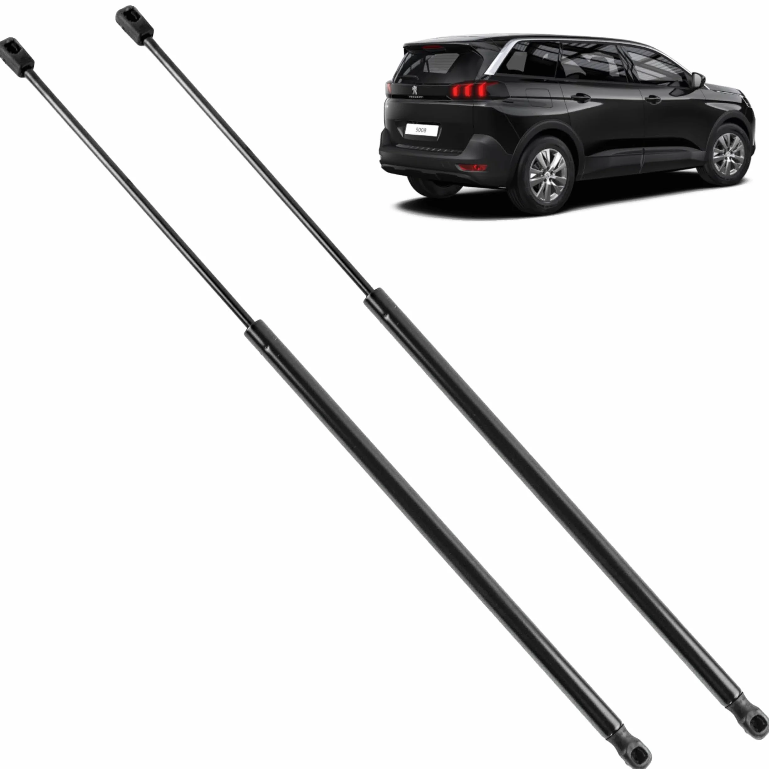 2 pistoncini portellone compatibile per 5008 (2a generazione) (2017-2024) ammortizzatori cofano posteriore. 9012446280, 9827430880, 9841148980