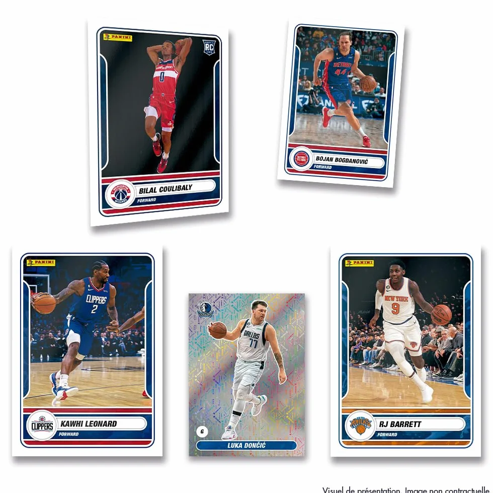 NBA 2023-24 Collezione Adesivi e Carte Collezionabili 50 Confezioni